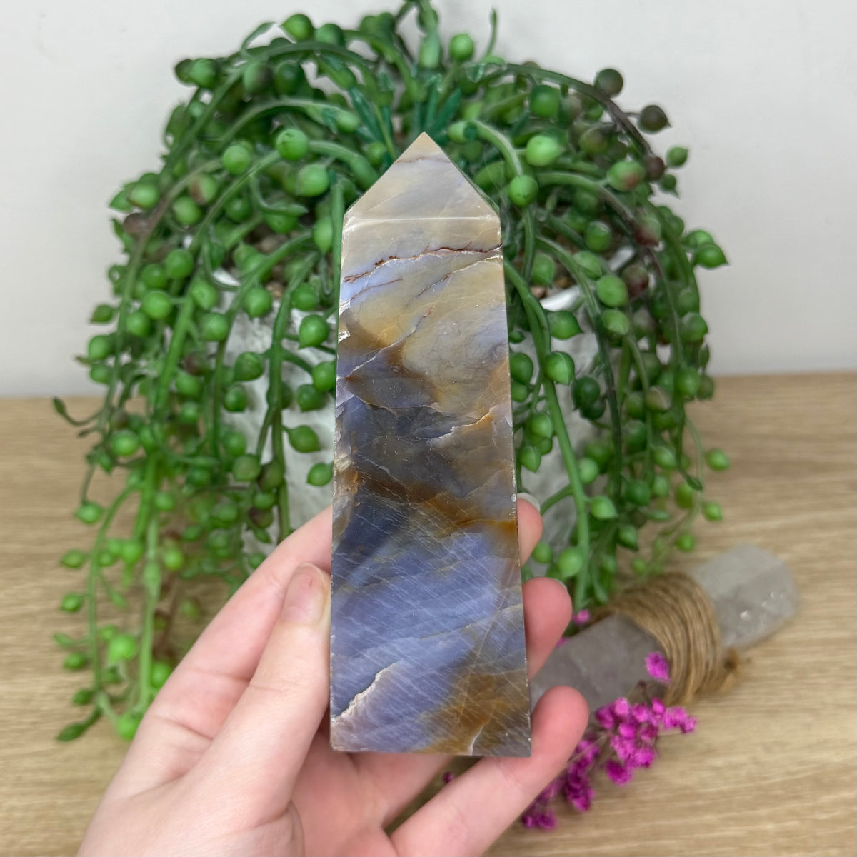 Purple Chalcedony Tower (803A)