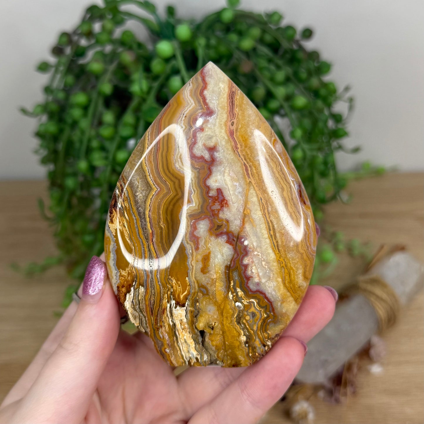 Pink Crazy Lace Agate Arch Free Form (X21)