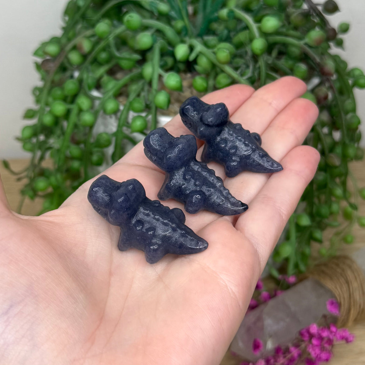 Blue Aventurine Mini Crocodile
