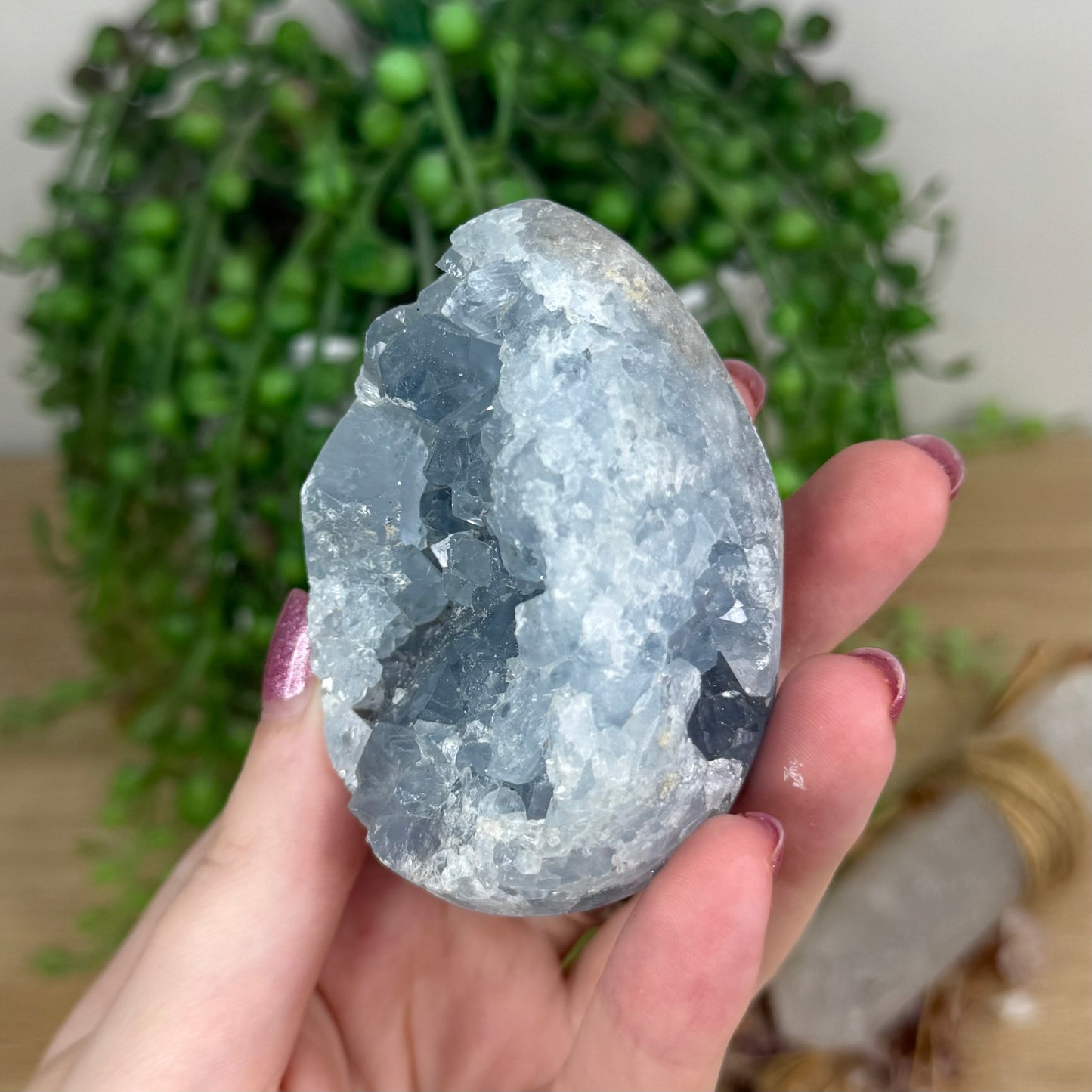 Blue Celestite Cluster Egg (X12)