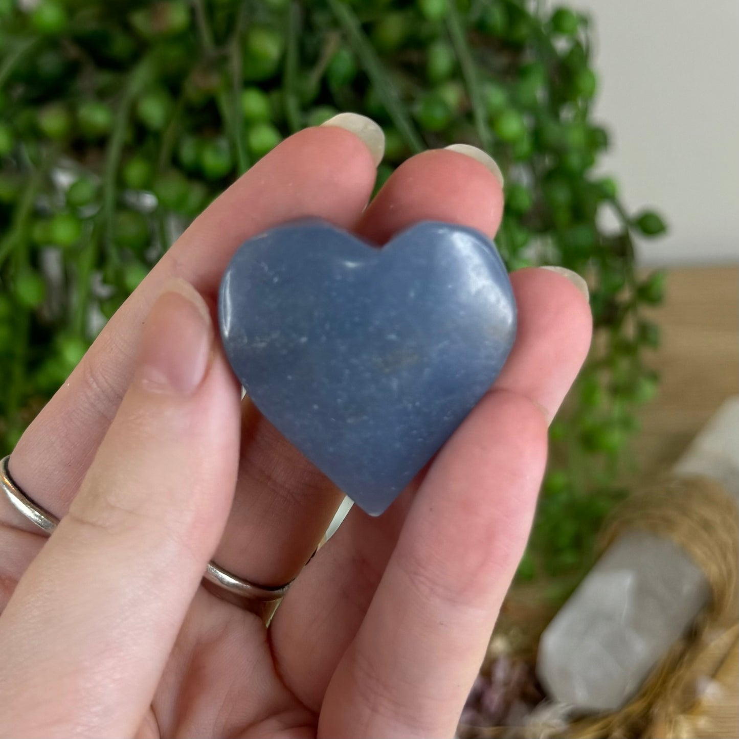 Angelite Heart (Q578)