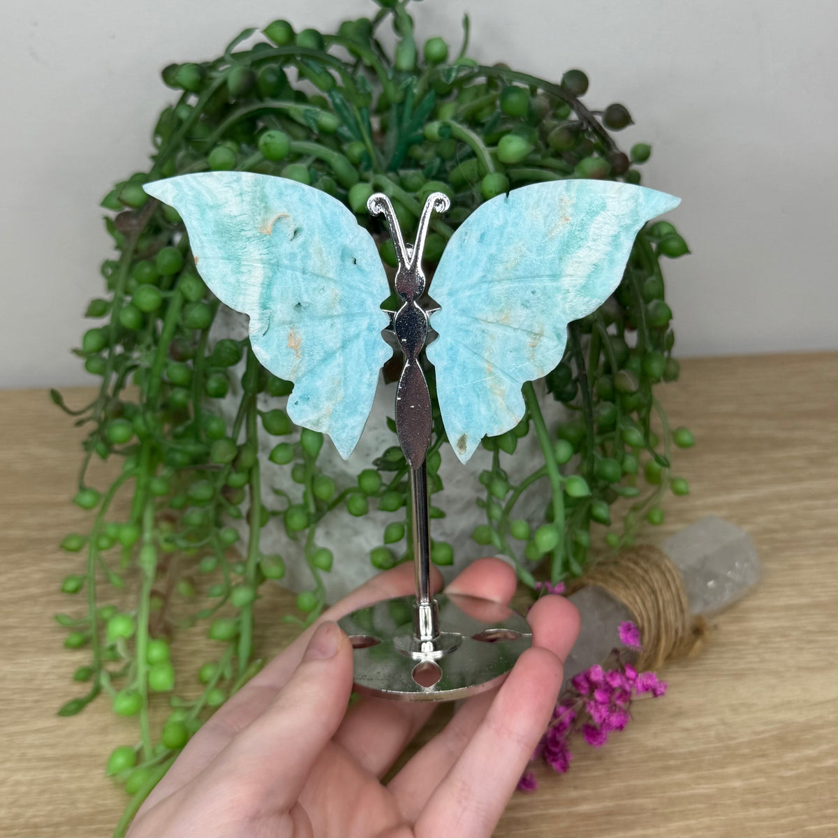 Hemimorphite Butterfly Wings On Stand (889A)