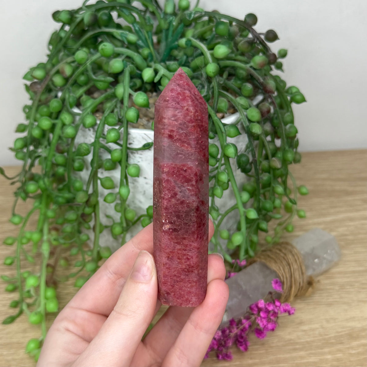 Ice Rhodonite Point (869A)