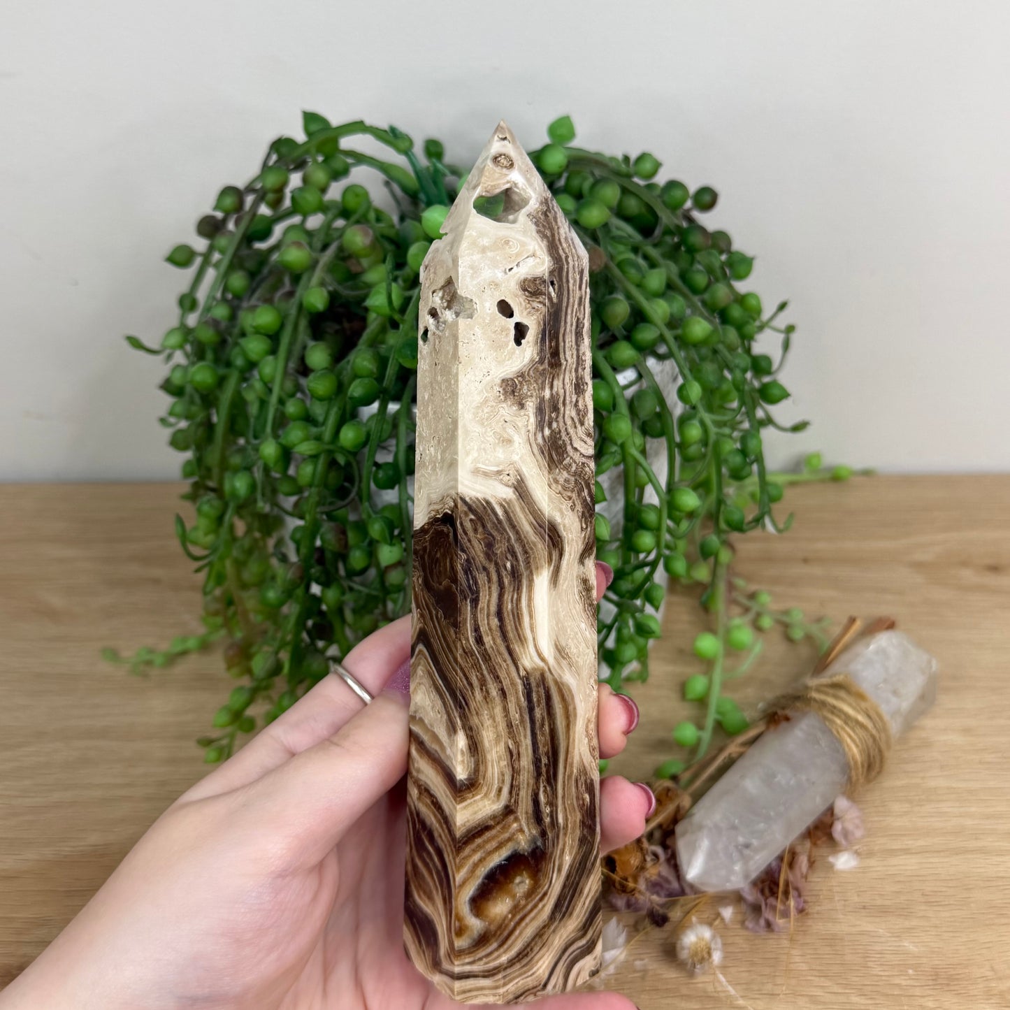 Chocolate Calcite Tower (W47)