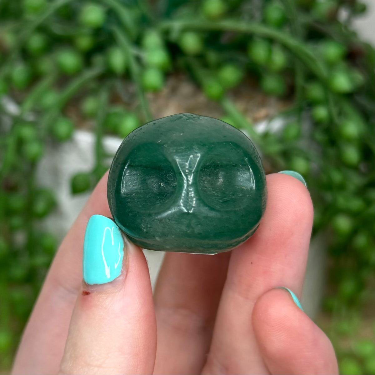 Green Aventurine Skull (110B)