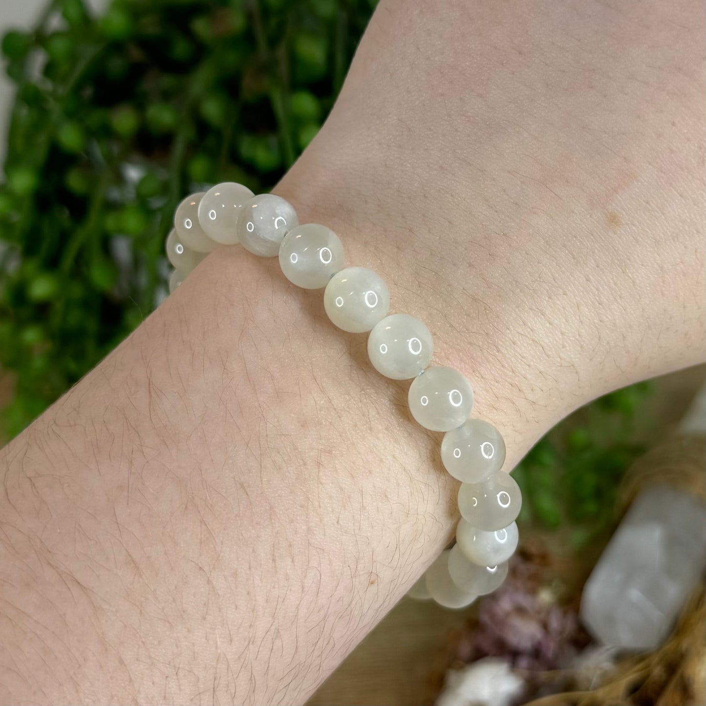 Green Moonstone Bracelet (Q692)