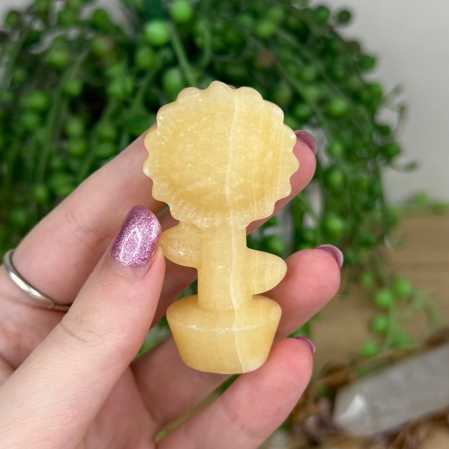 Yellow Calcite Sunflower 3