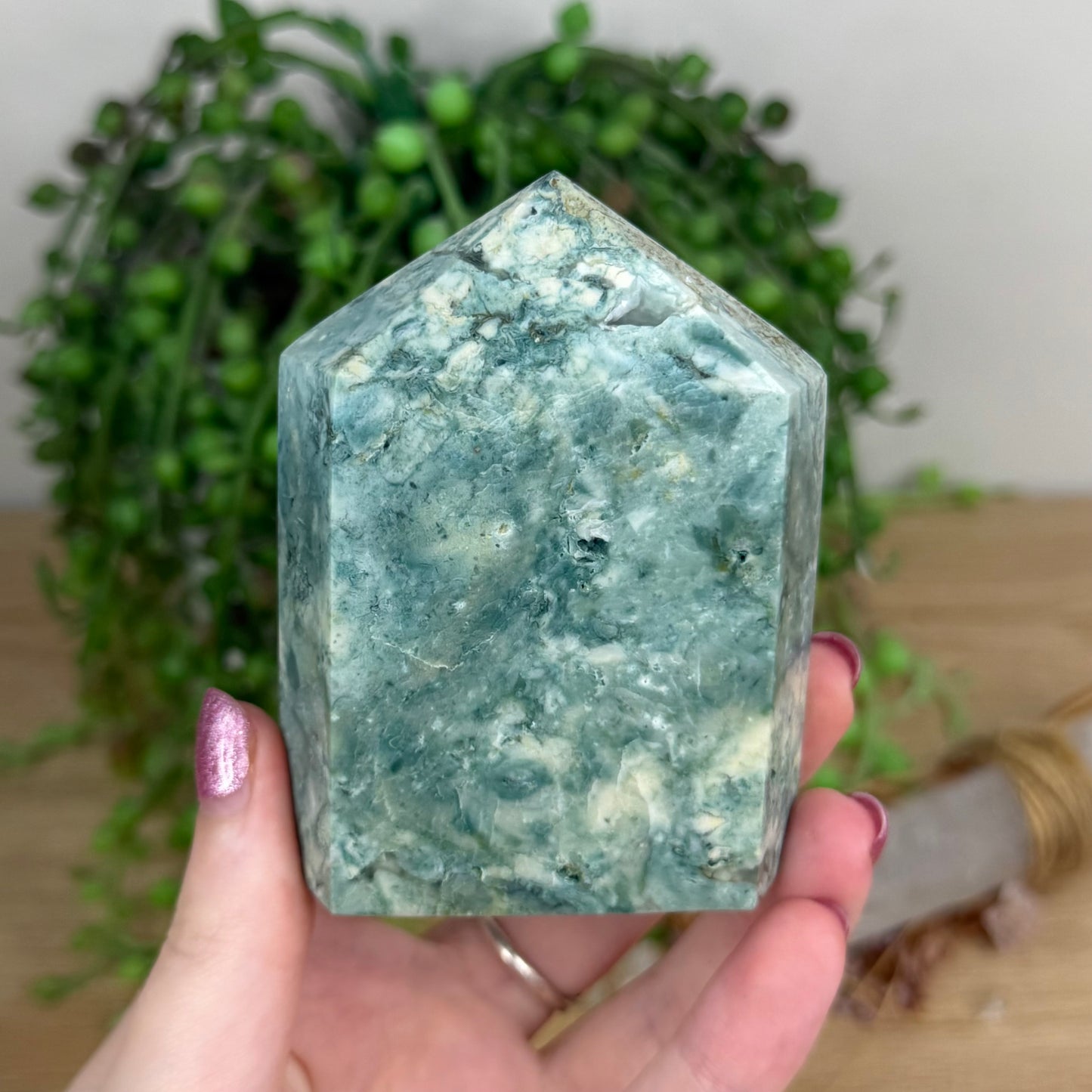 Green Jasper Domino Point (U899)