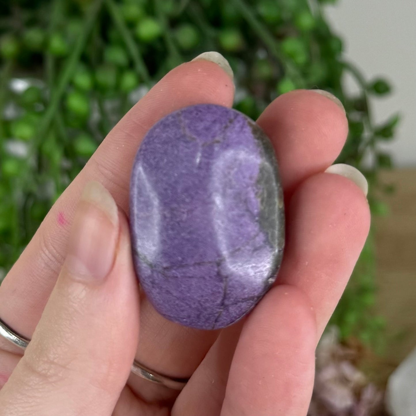 Atlantisite Palm Stone (Q783)