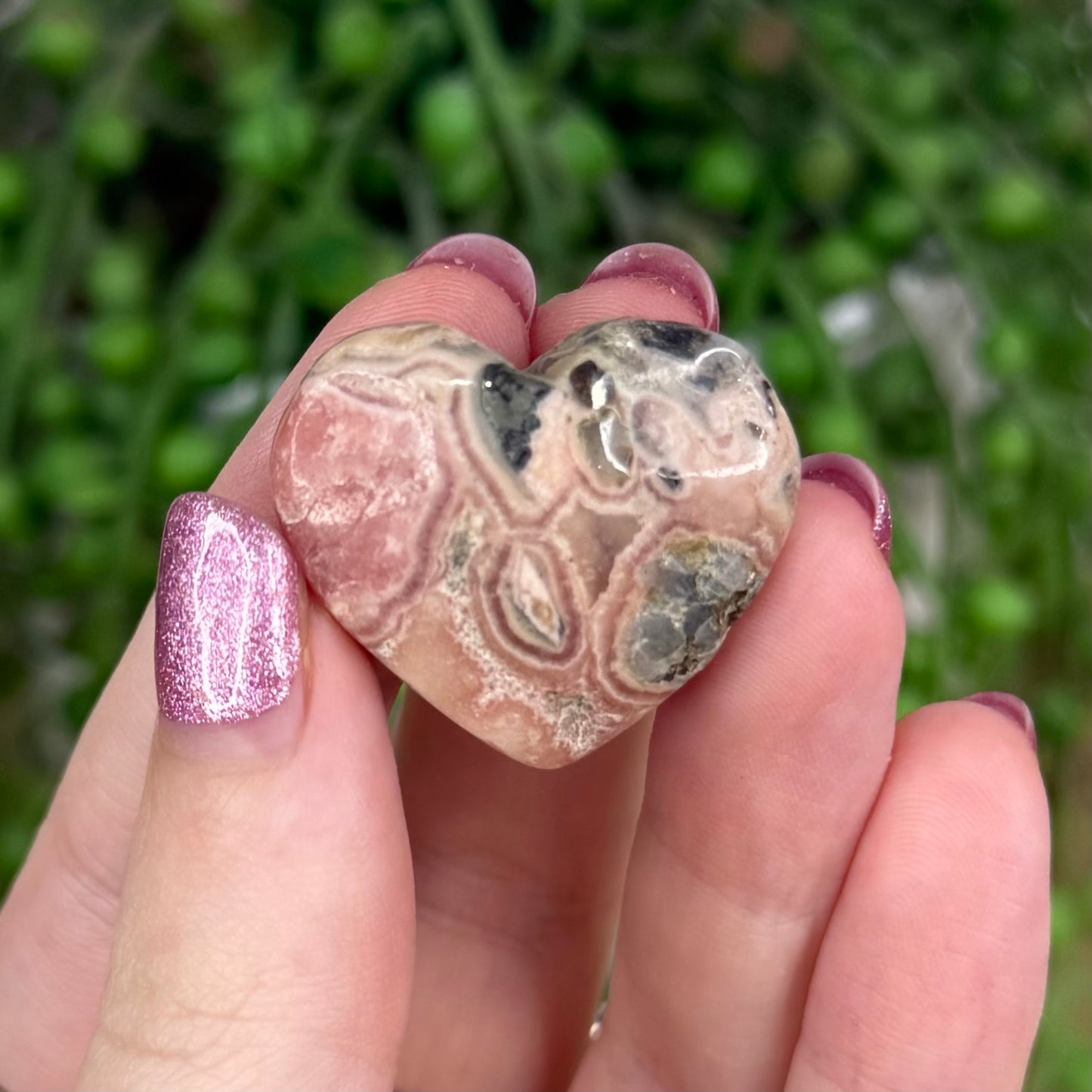Rhodochrosite Heart (W108)