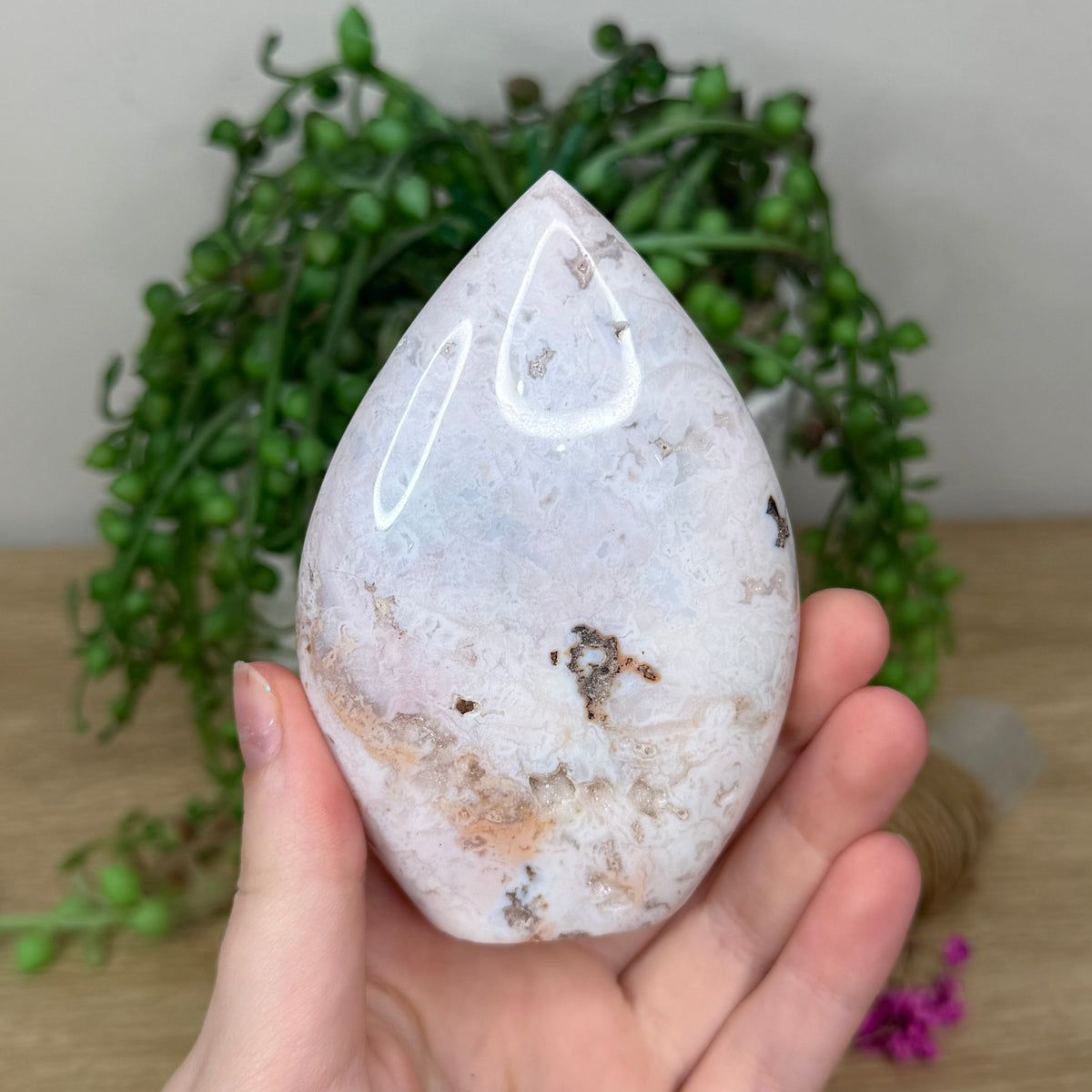 Pink Plume Agate Arch Free Form (192B)