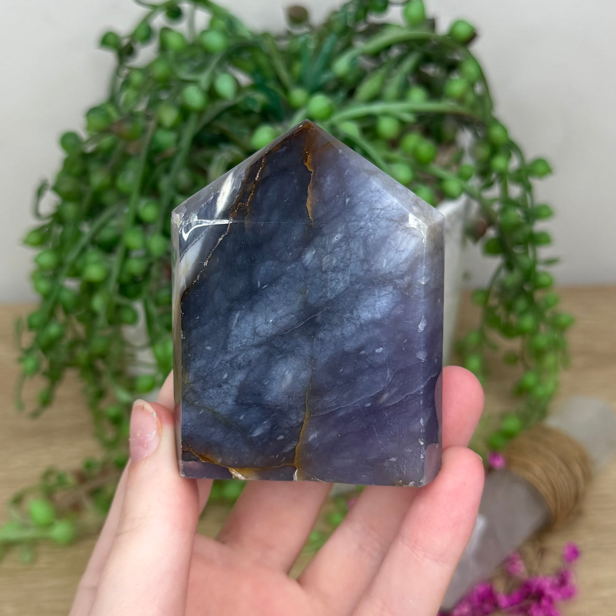 Purple Chalcedony Domino Point (203B)