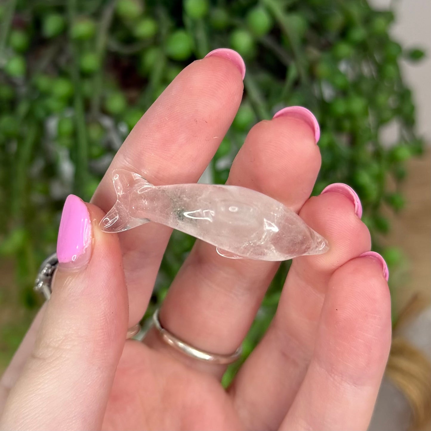 Clear Quartz Mini Dolphin