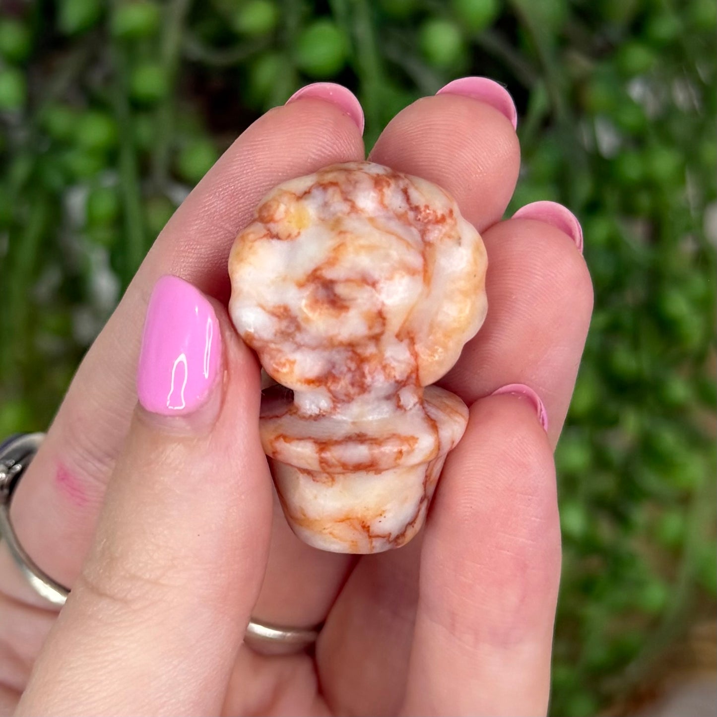 Red Vein Jasper Small Flower Pot 2