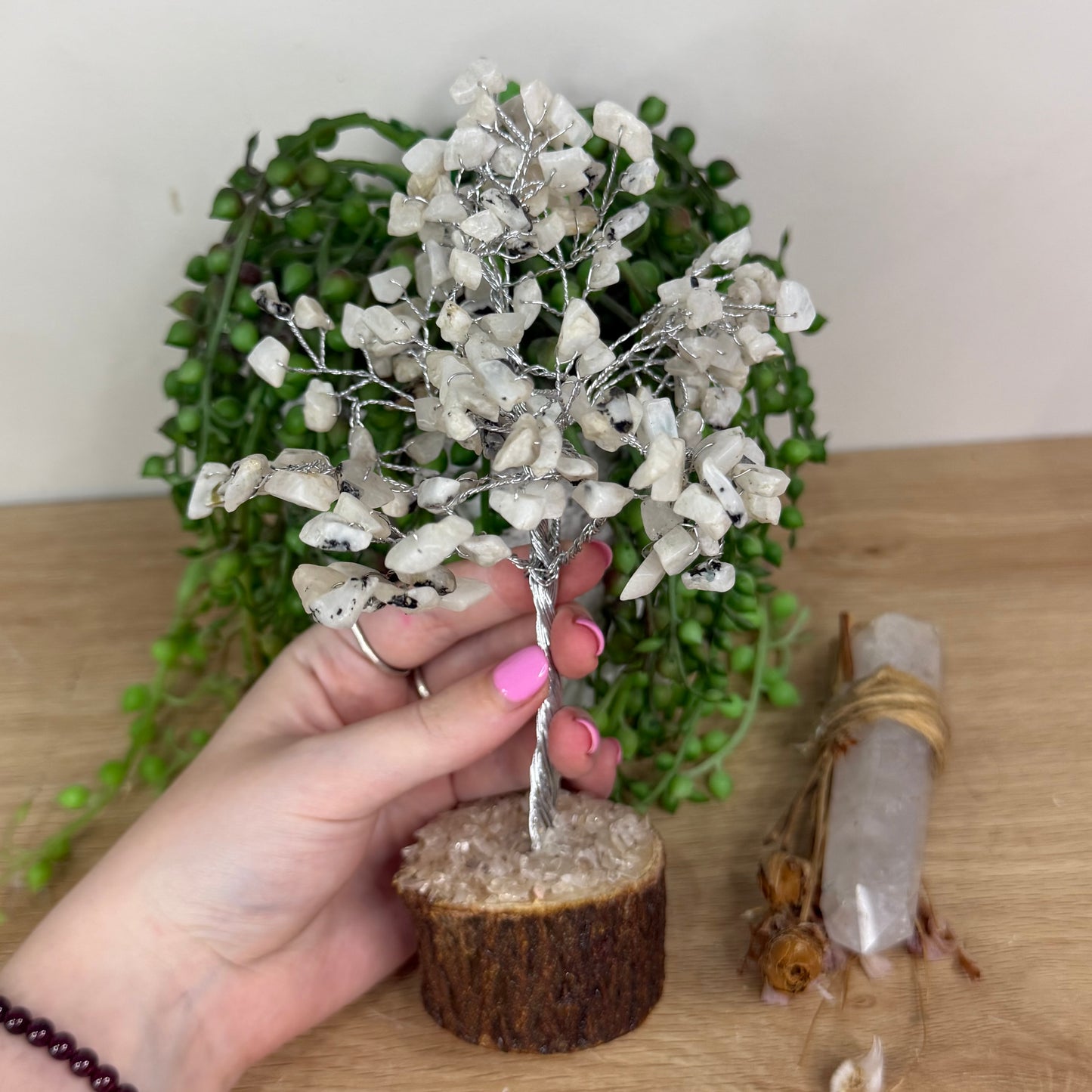 Rainbow Moonstone Chip Tree (X296) (X295)