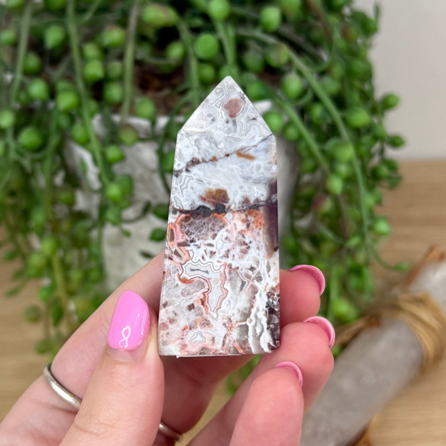 Mexican Crazy Lace Agate Point (X305)