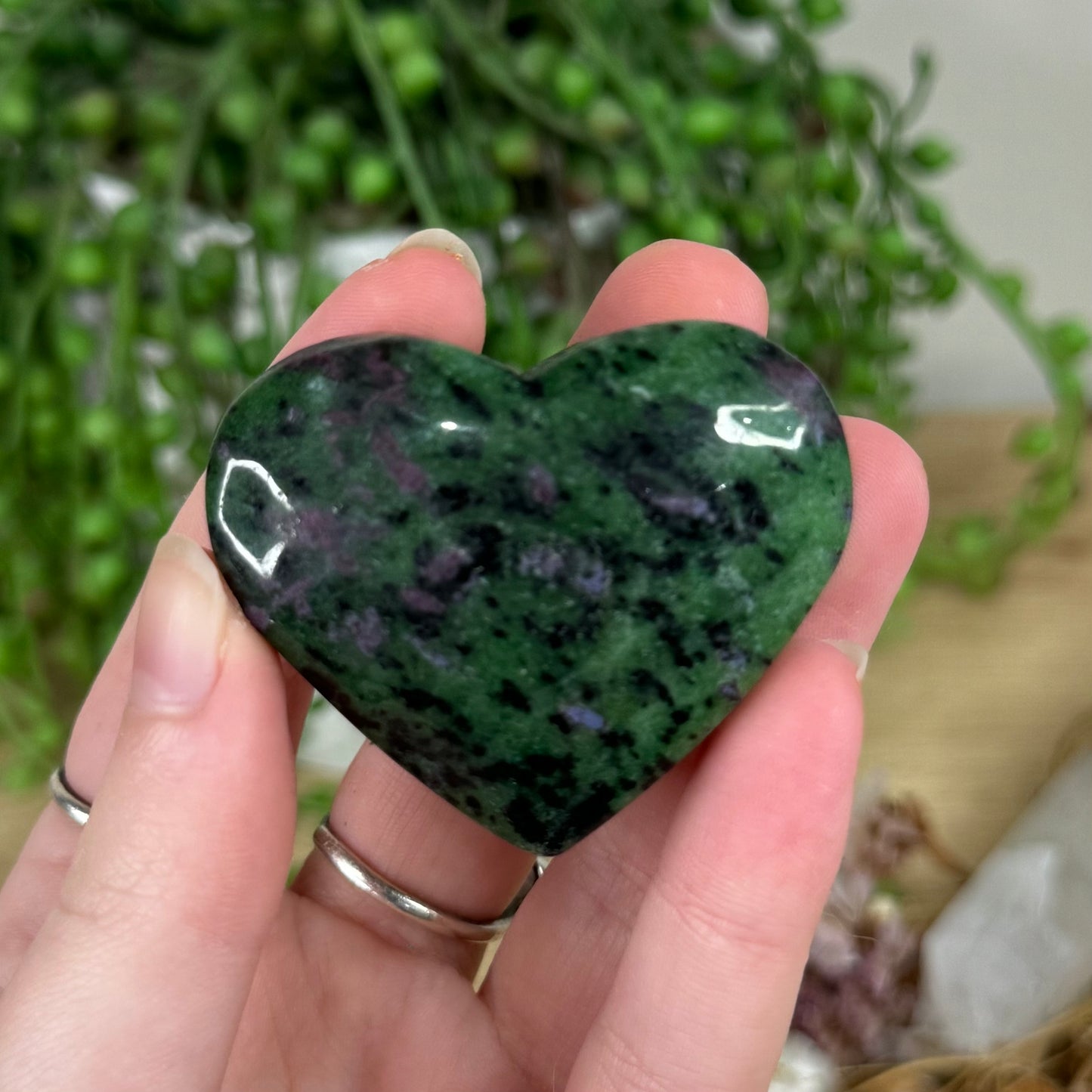 Ruby In Zoisite Heart (R281)