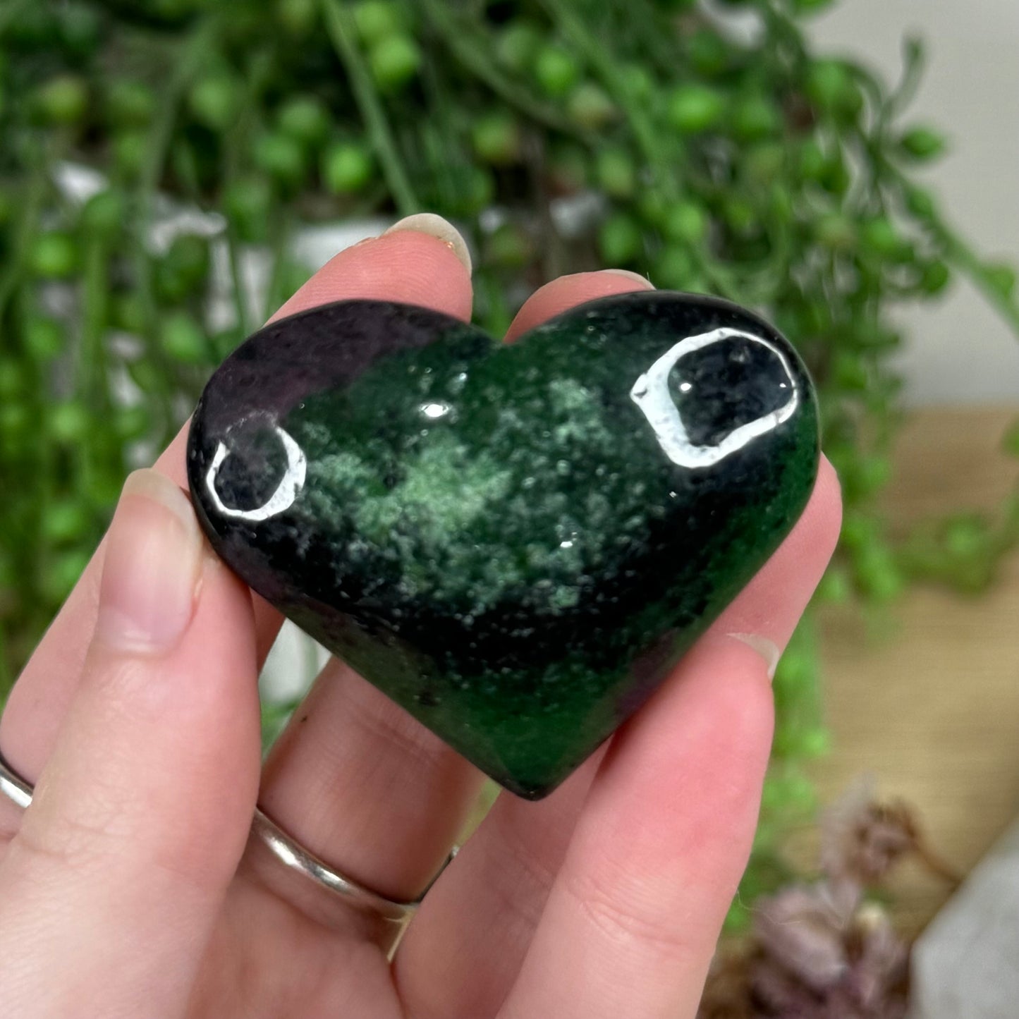 Ruby In Zoisite Heart (R280)