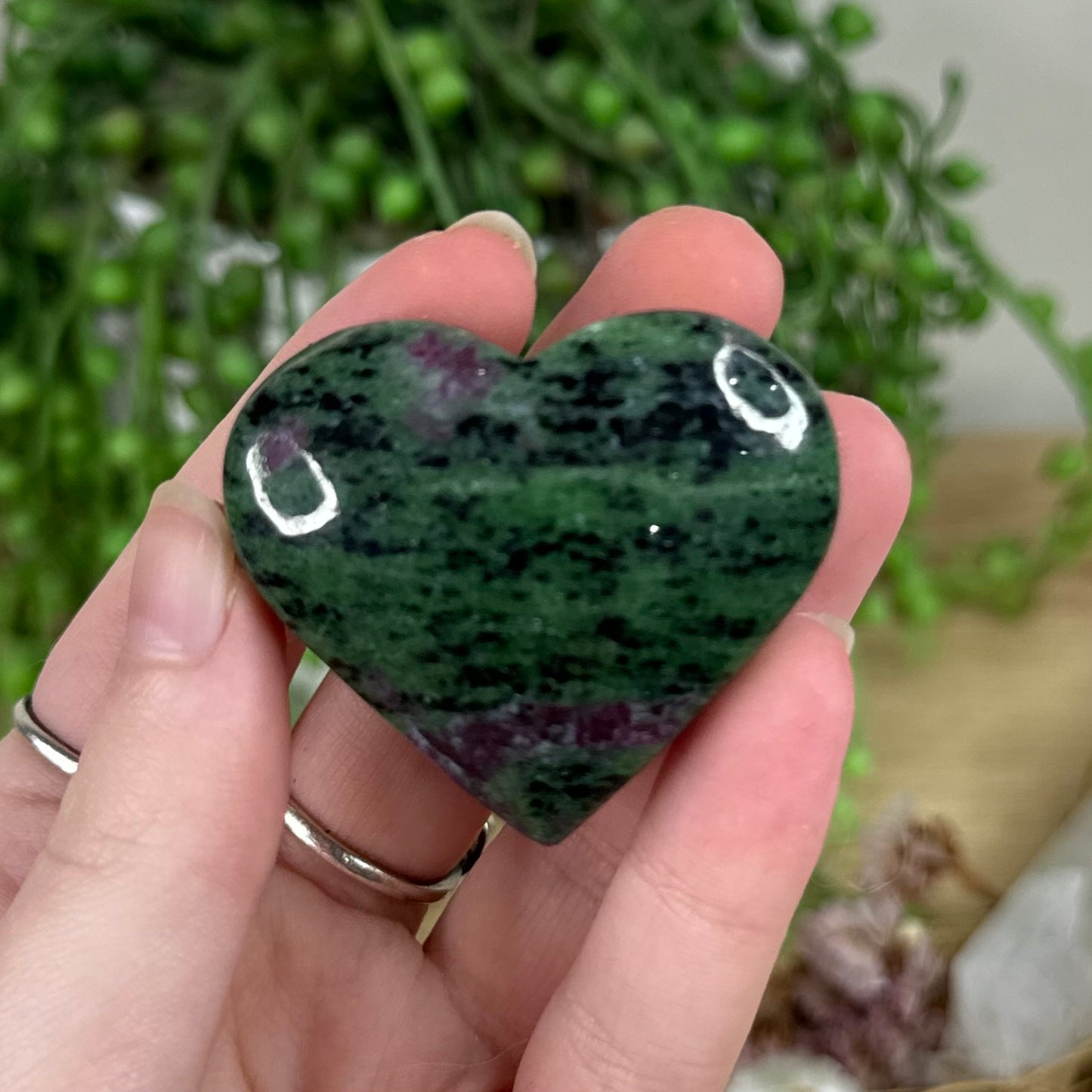 Ruby In Zoisite Heart (R277)