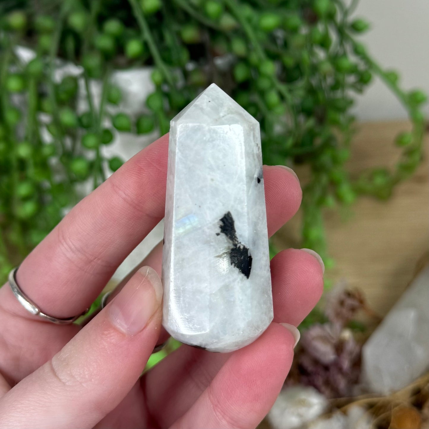 Rainbow Moonstone Massage Wand (R566)