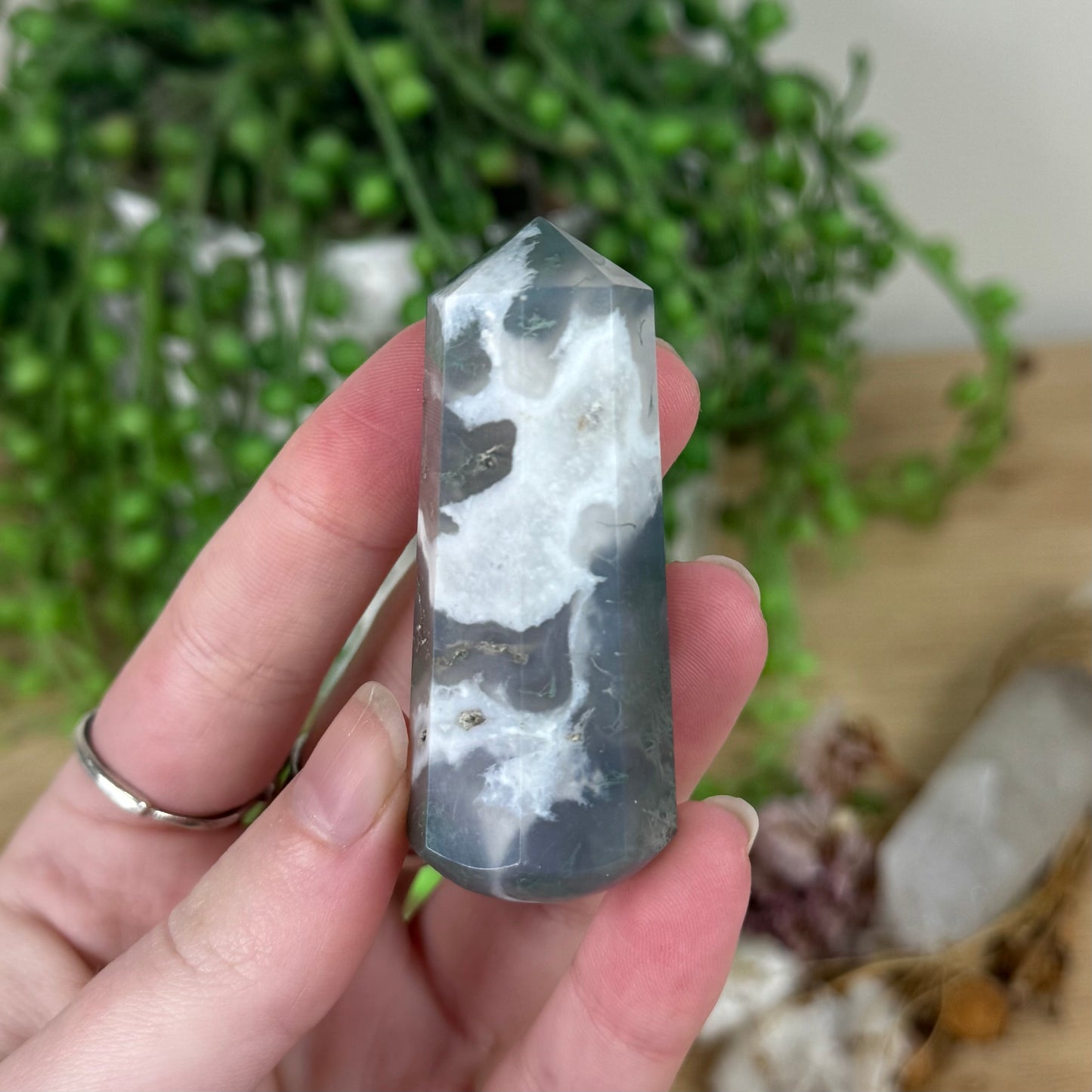 Moss Agate Massage Wand (R569)