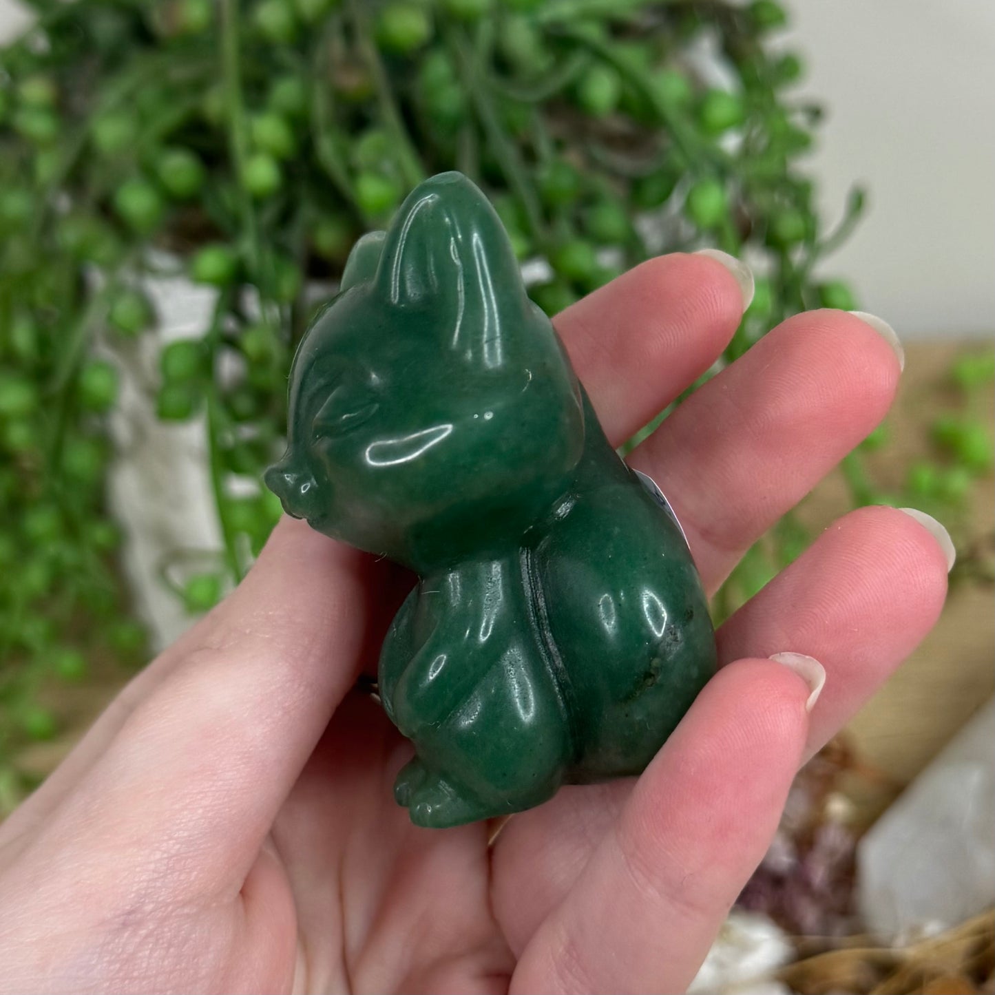 Green Aventurine Cat (R682) (R681)