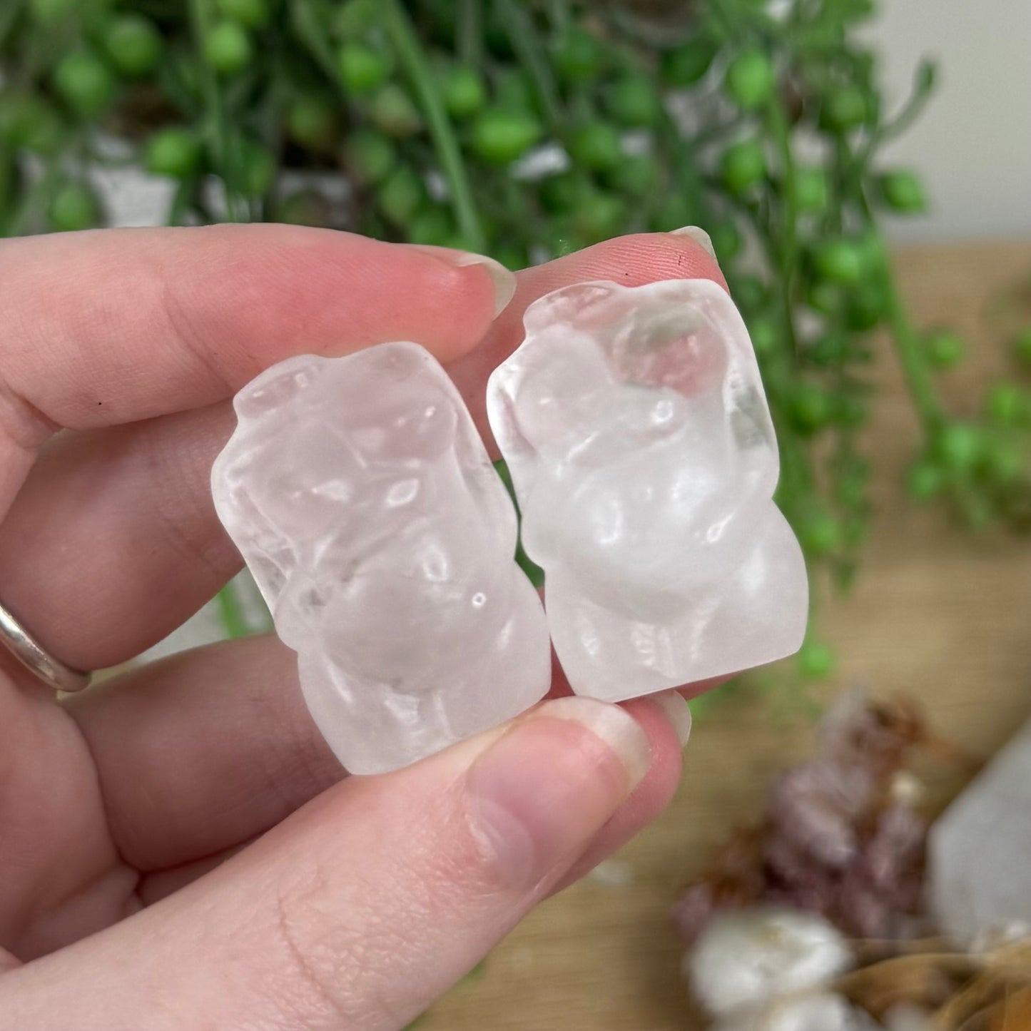 Clear Quartz Small Pregnant Body