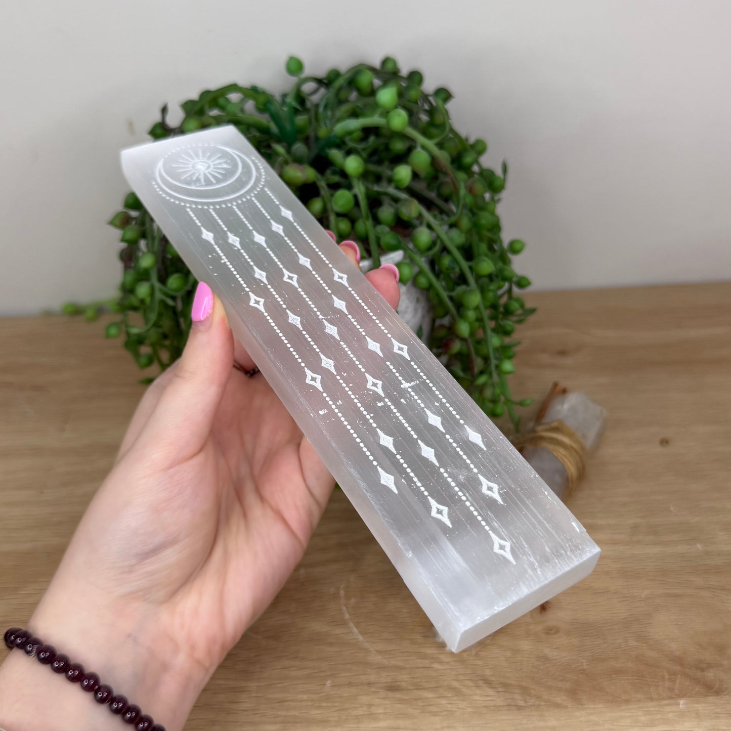 Selenite Incense Holder (X262)
