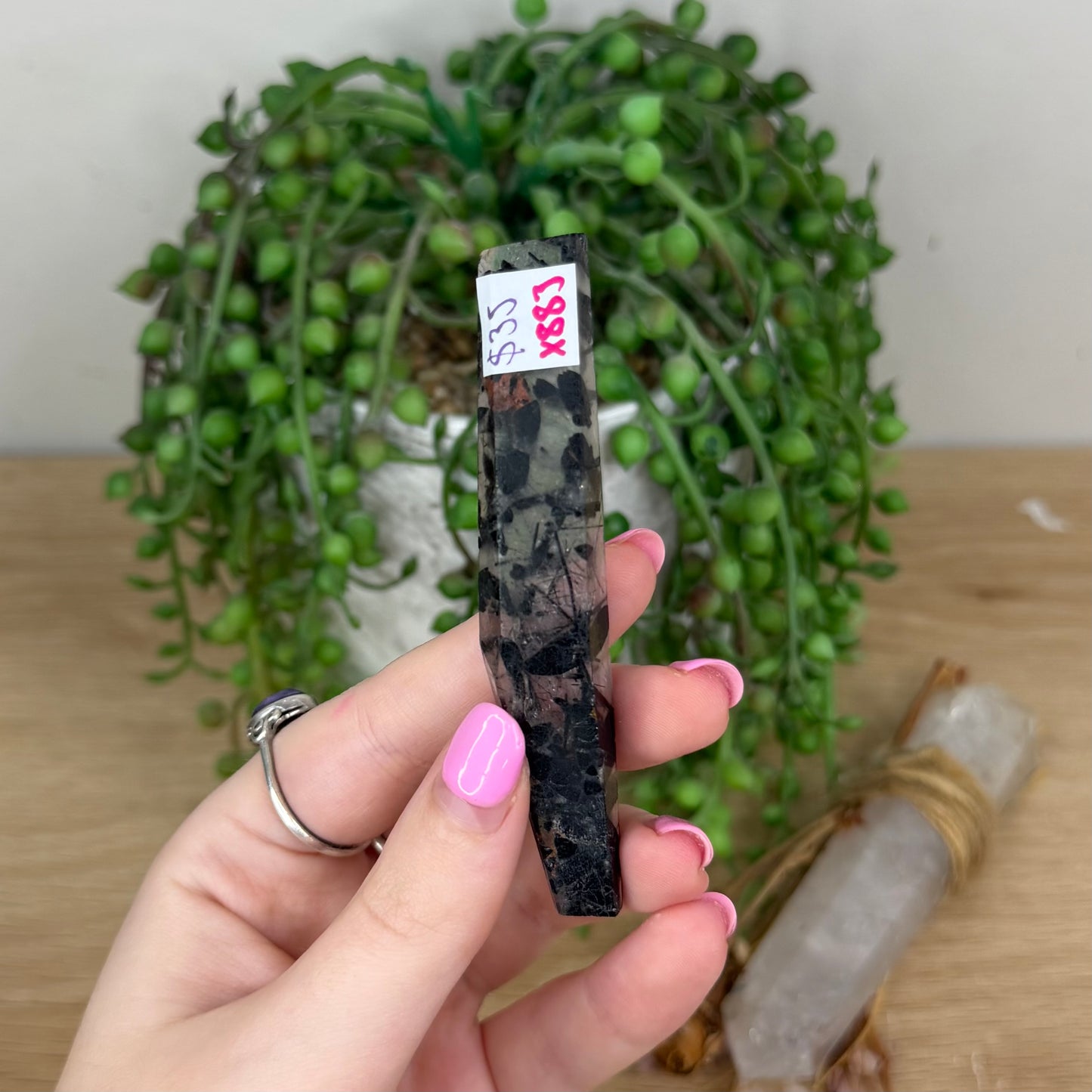 Tourmaline In Quartz Slab (X883)