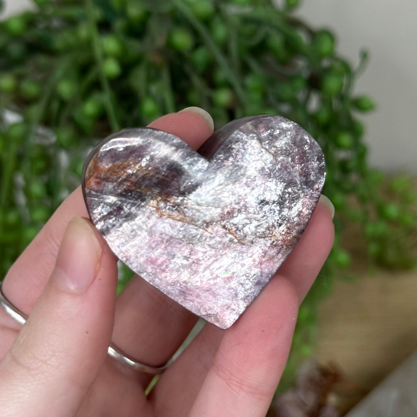 Purple Mica Heart (R767)