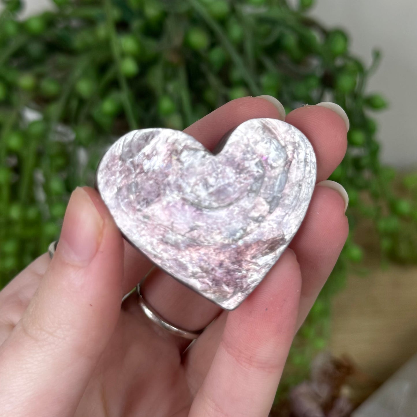 Purple Mica Heart (R765)