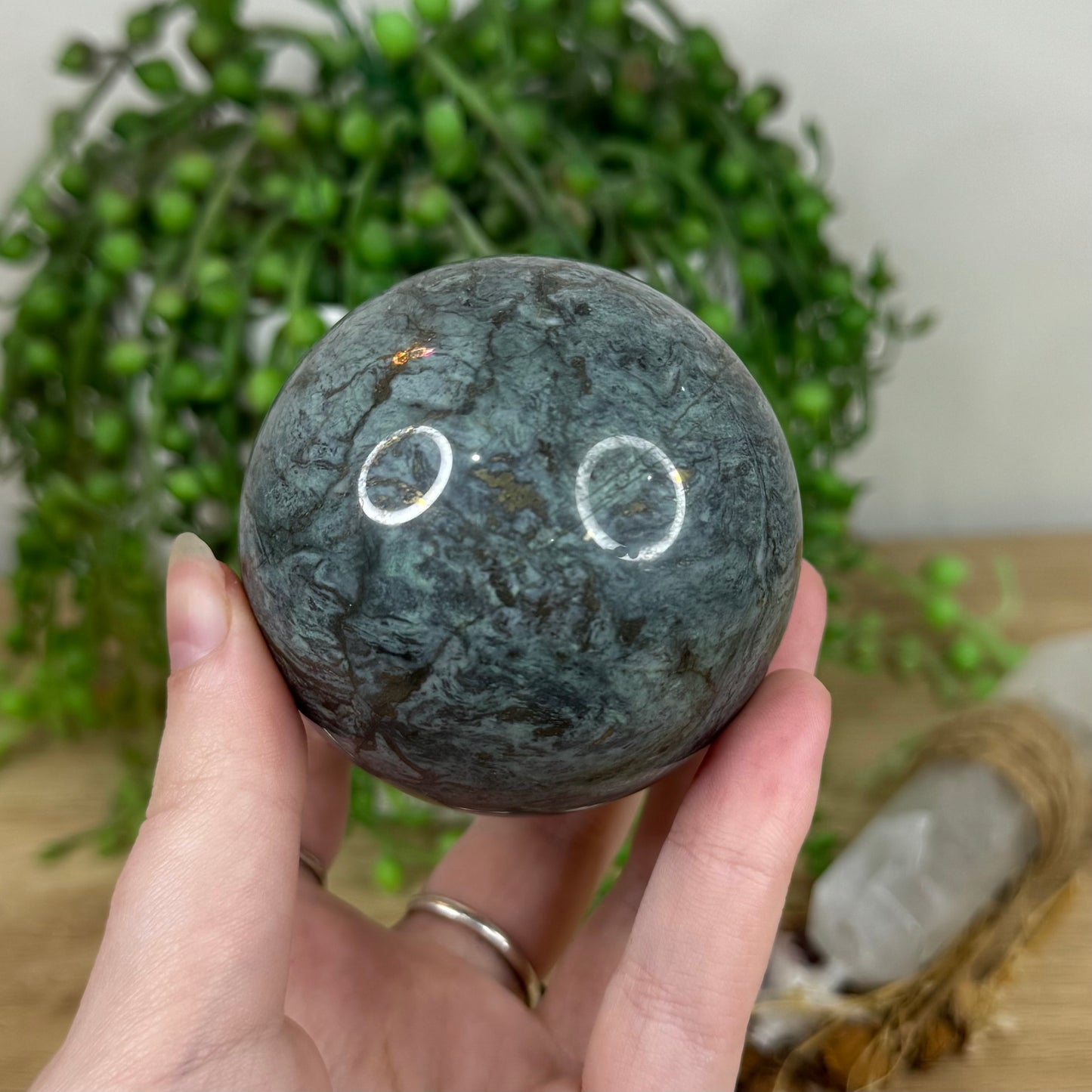 Emerald / Pyrite Sphere (N801)