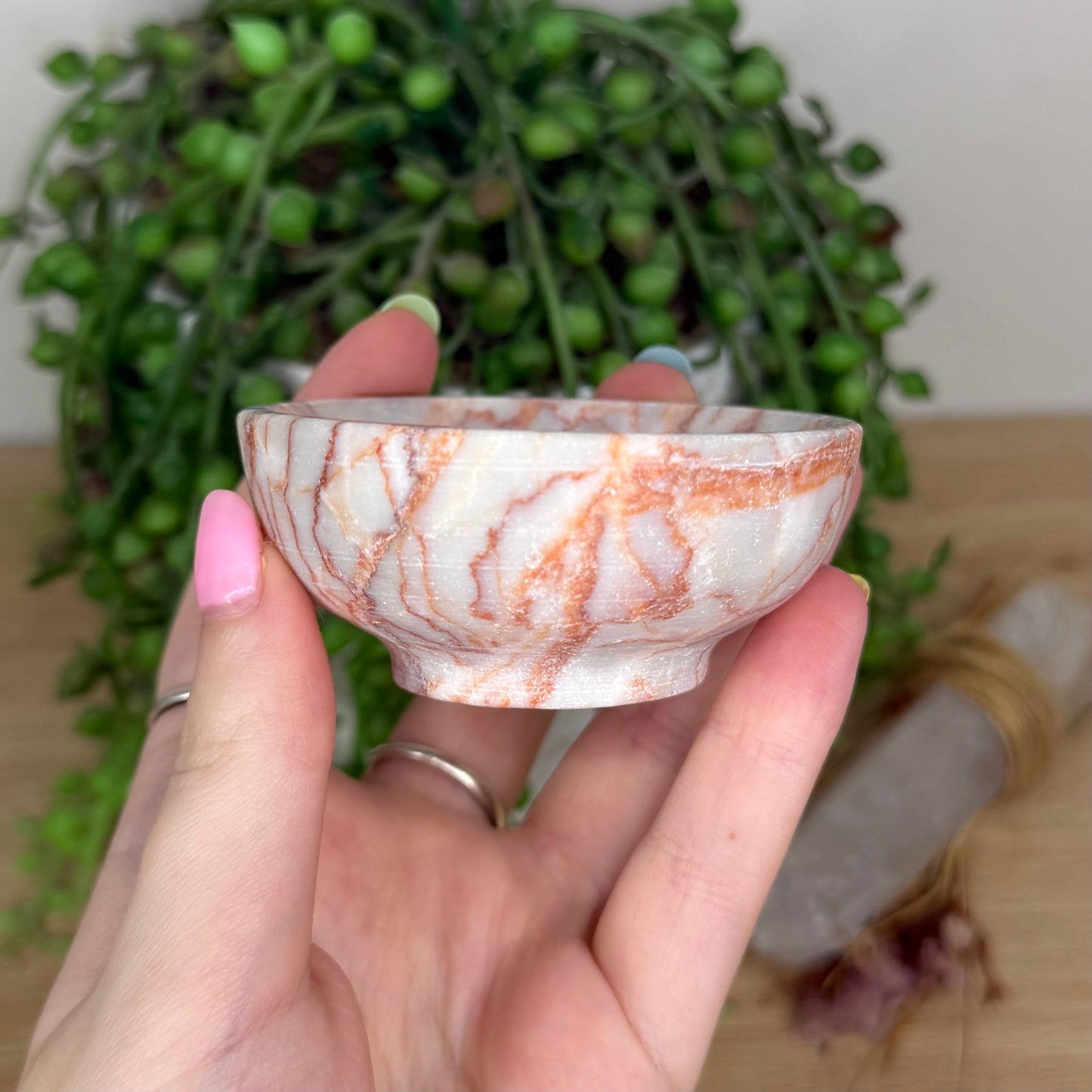 Red Vein Jasper Bowl (Y57)