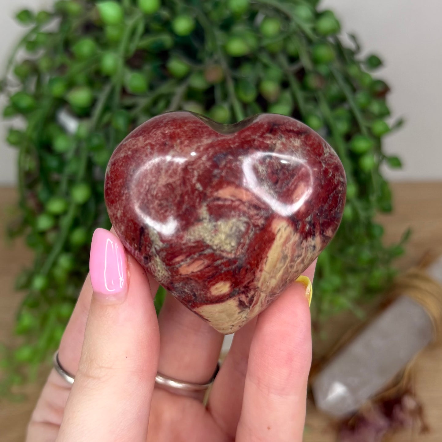 Rainbow Jasper Heart (X997)
