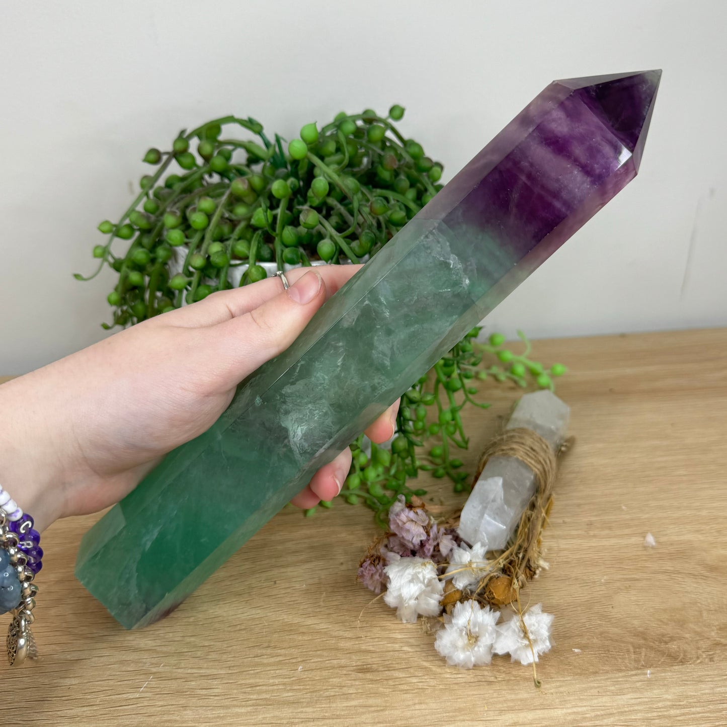 Rainbow Fluorite Tower (O10)
