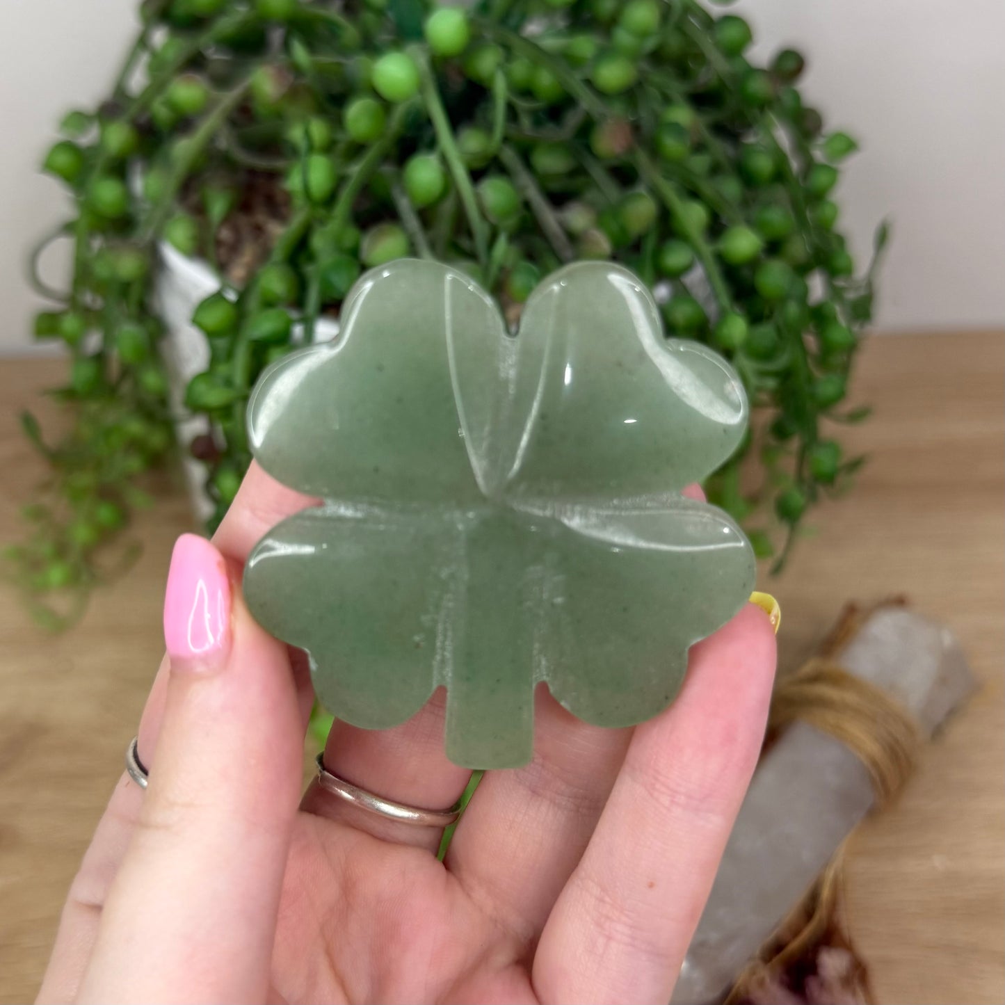 Green Aventurine Four Leaf Clover (Y110)