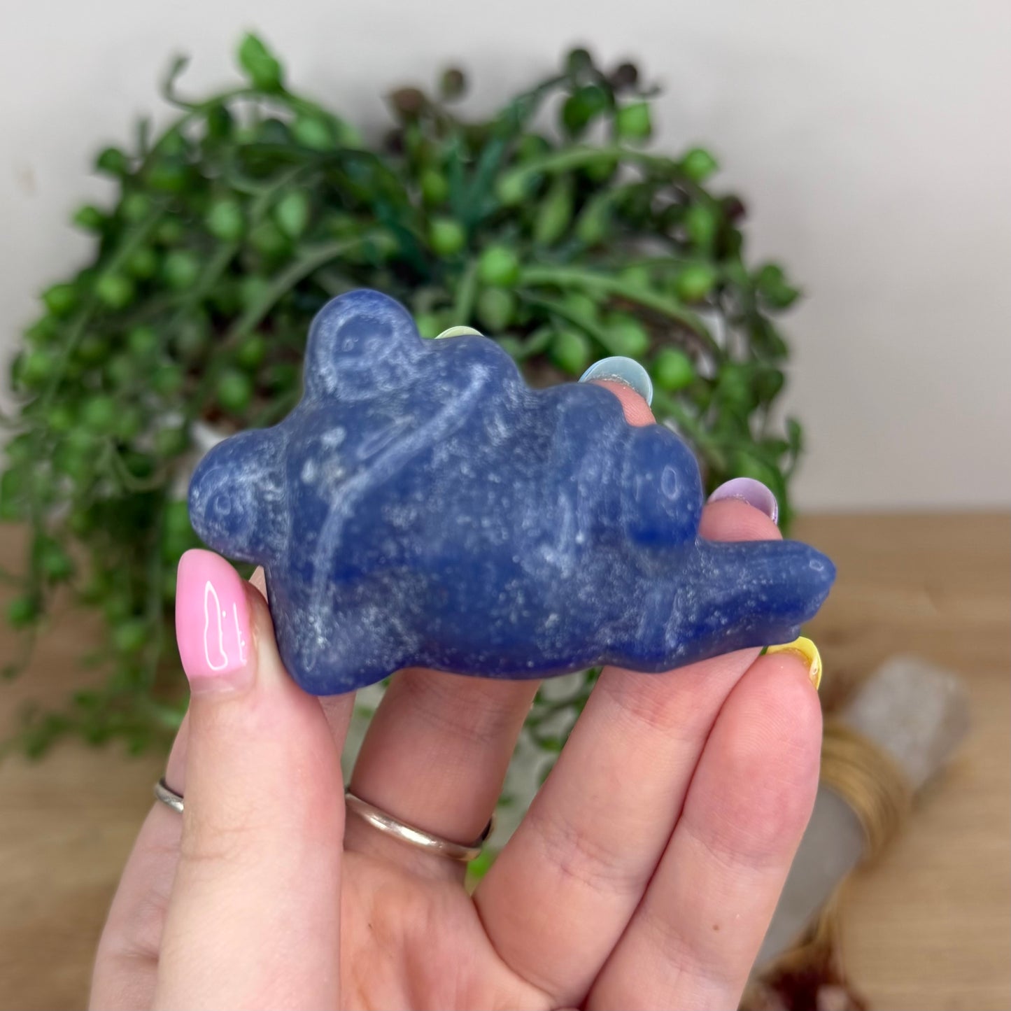 Blue Aventurine Frog (Y180)