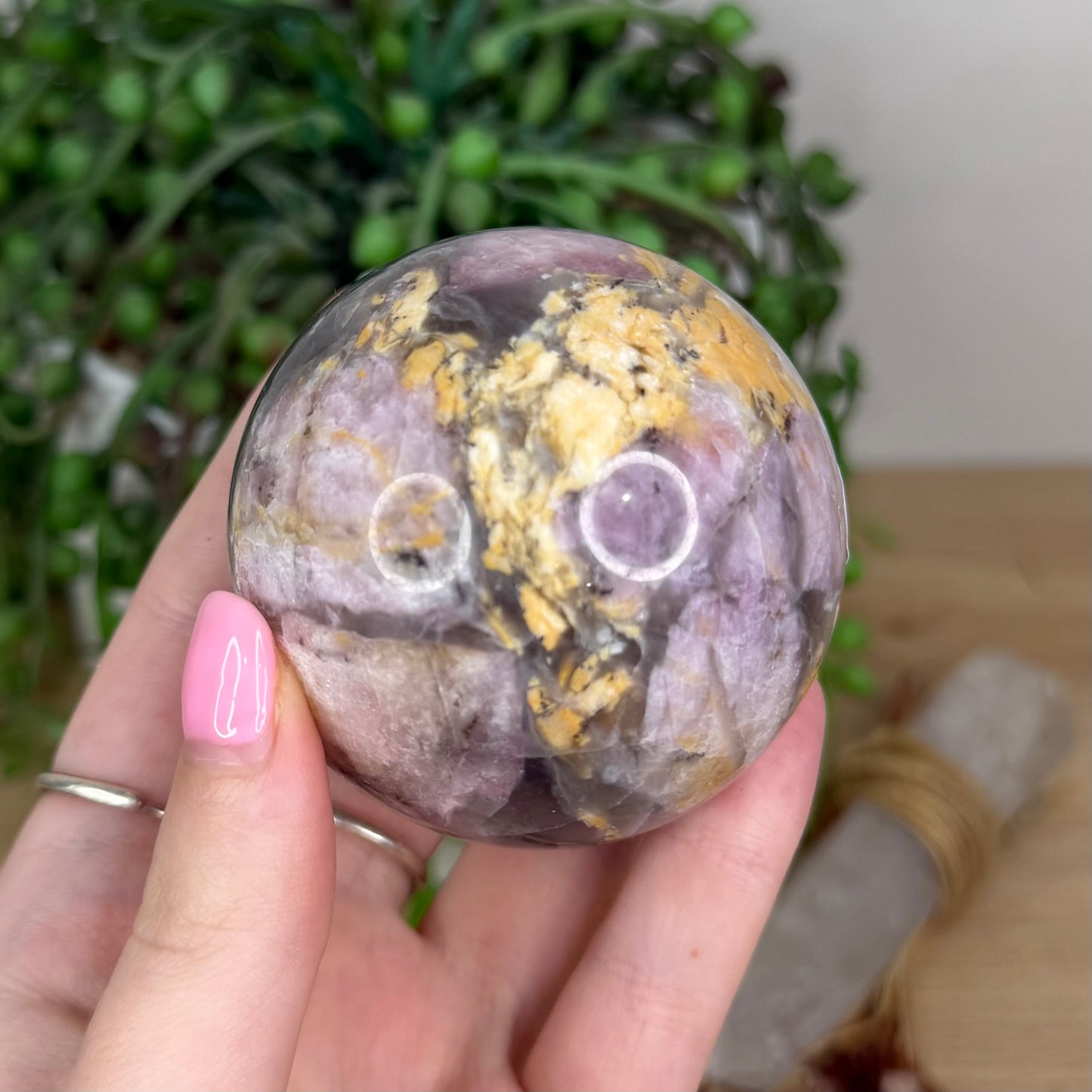 Pink Tourmaline Sphere (Y158)