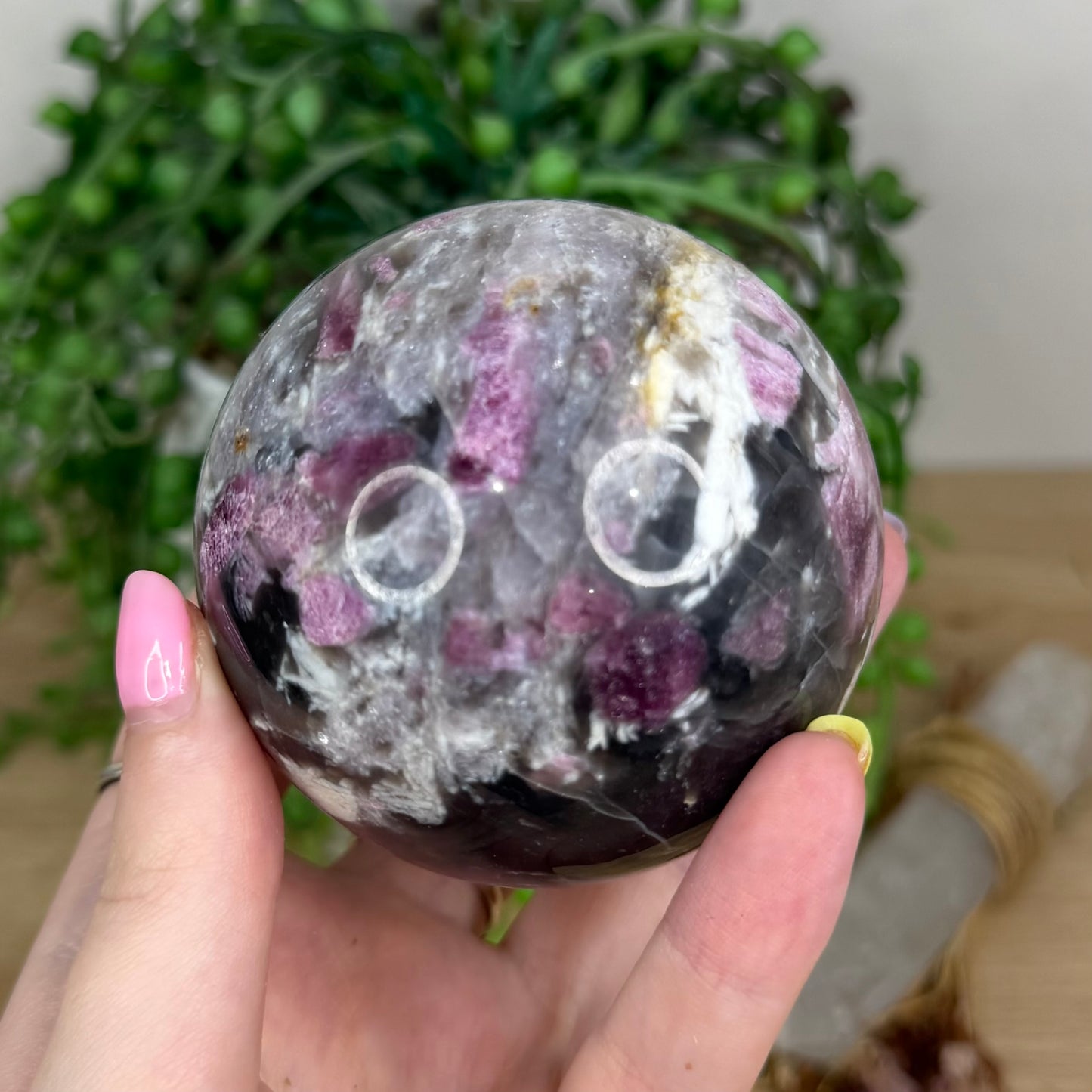 Pink Tourmaline Sphere (Y160)