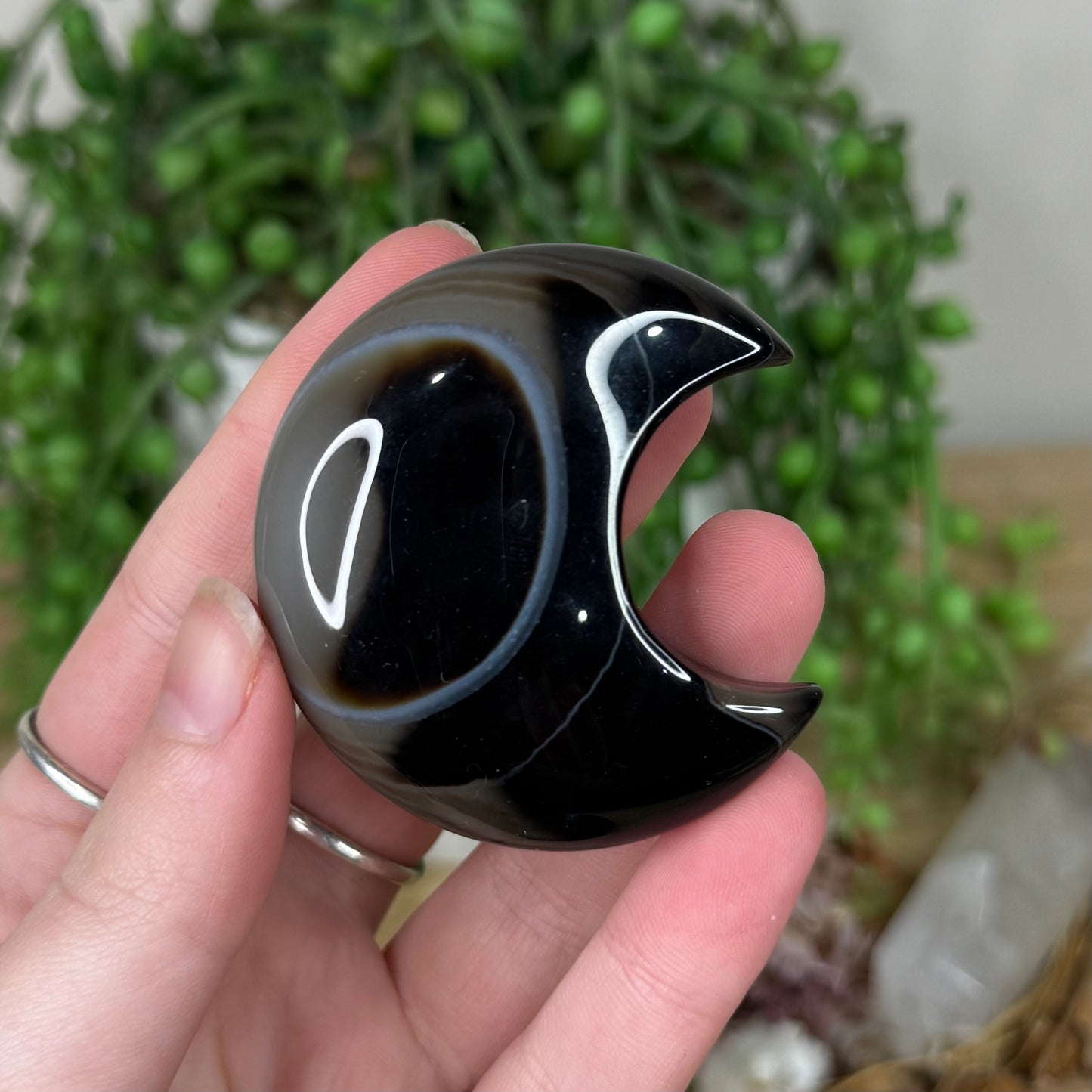 Black Sardonyx Moon (S236)