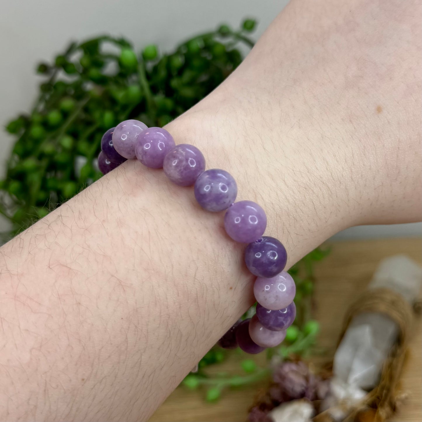 Lepidolite Bracelet (O90) (O86) (O88) (O87)
