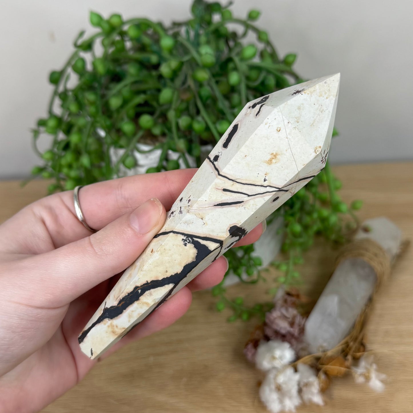 Picture Stone Jasper Wand (S442)