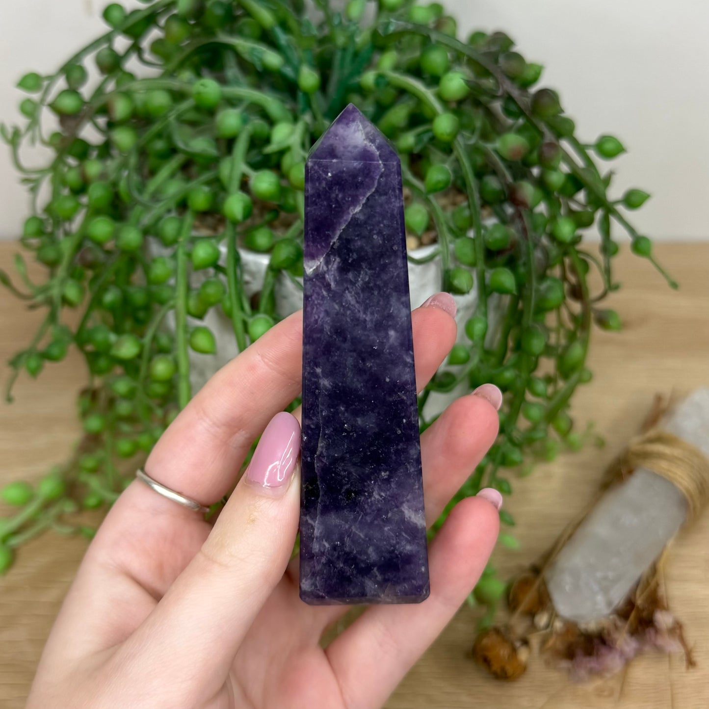 Lepidolite Point (Y610)