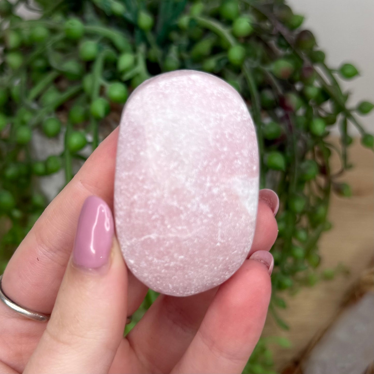 Pink Opal Palm Stone (Y470)