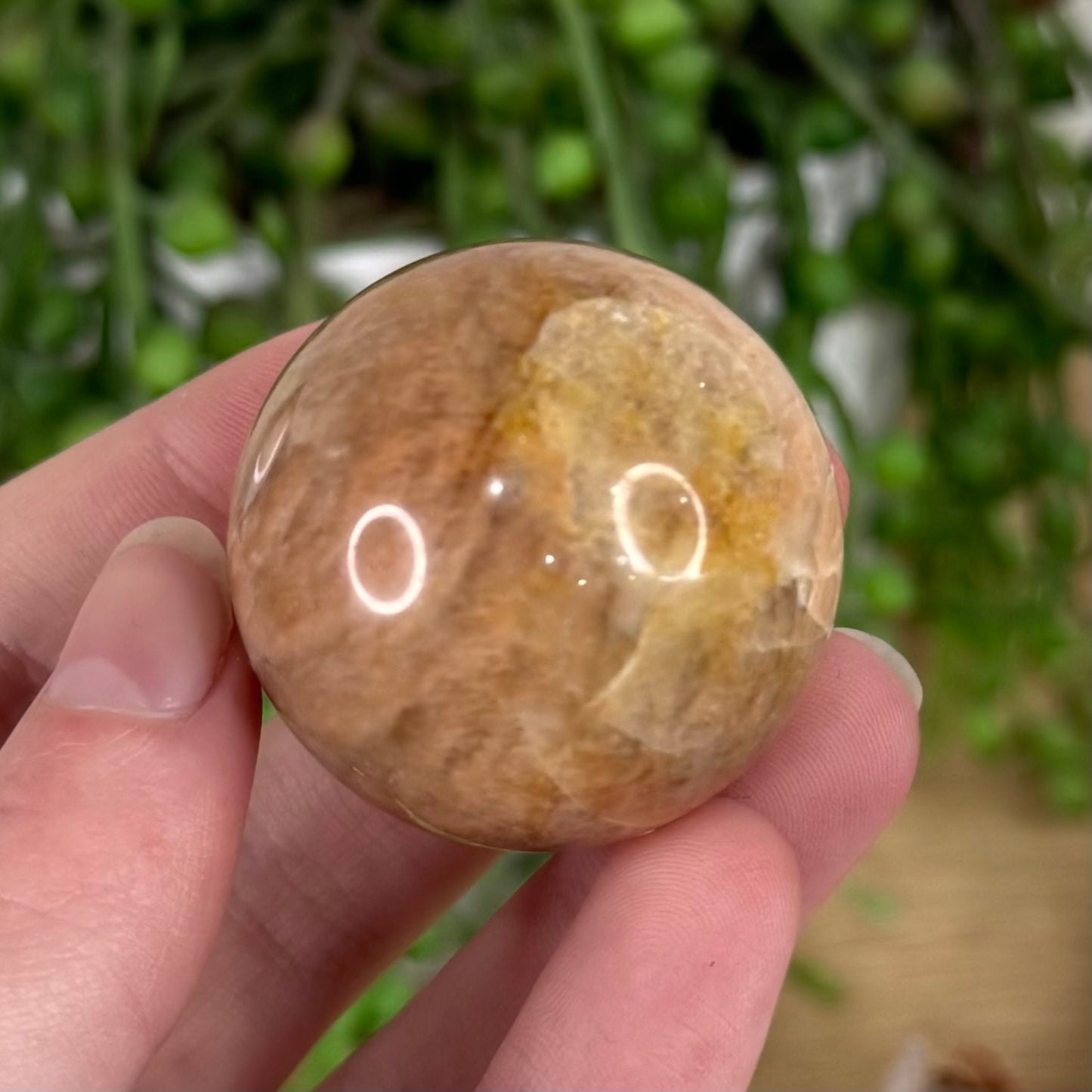 Peach Moonstone / Sunstone Sphere (S616)