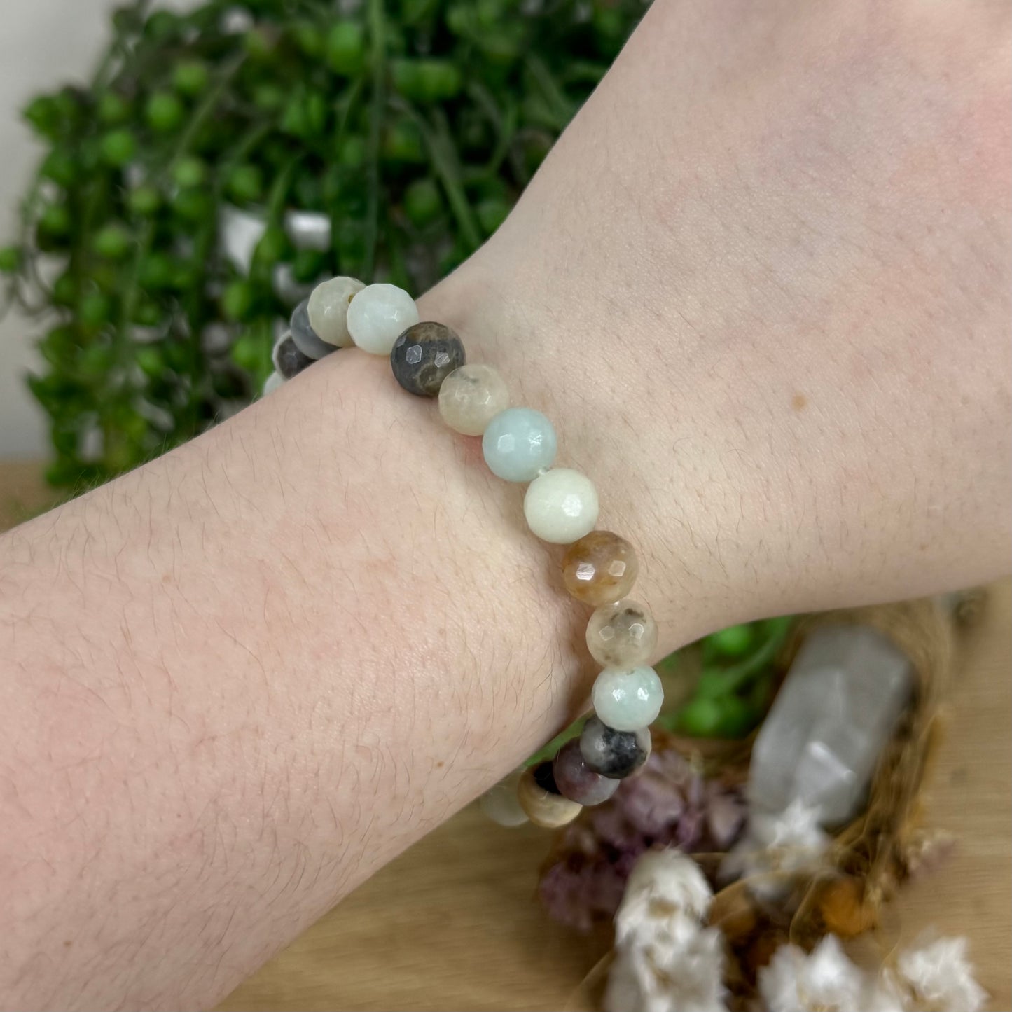Caribbean Calcite Faceted Bracelet (O223)