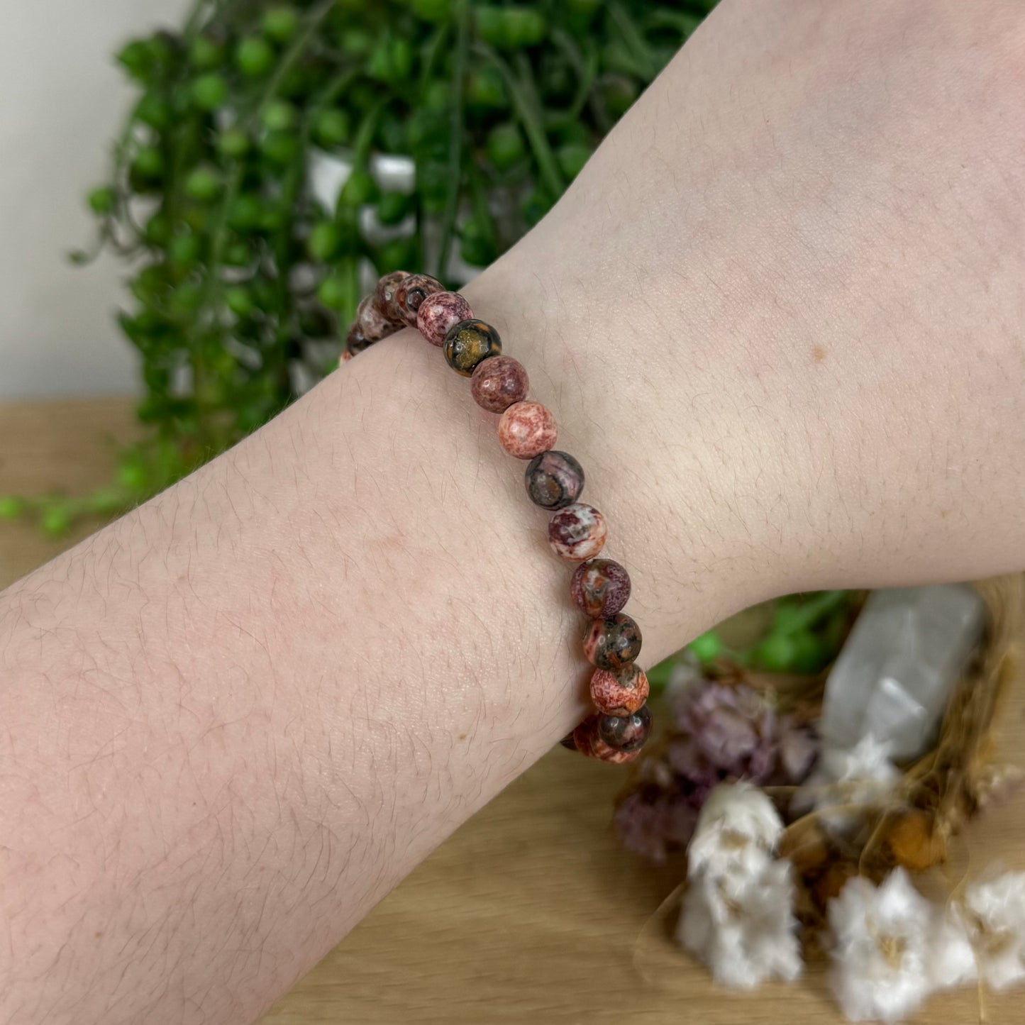 Leopard Skin Jasper Bracelet (O196)