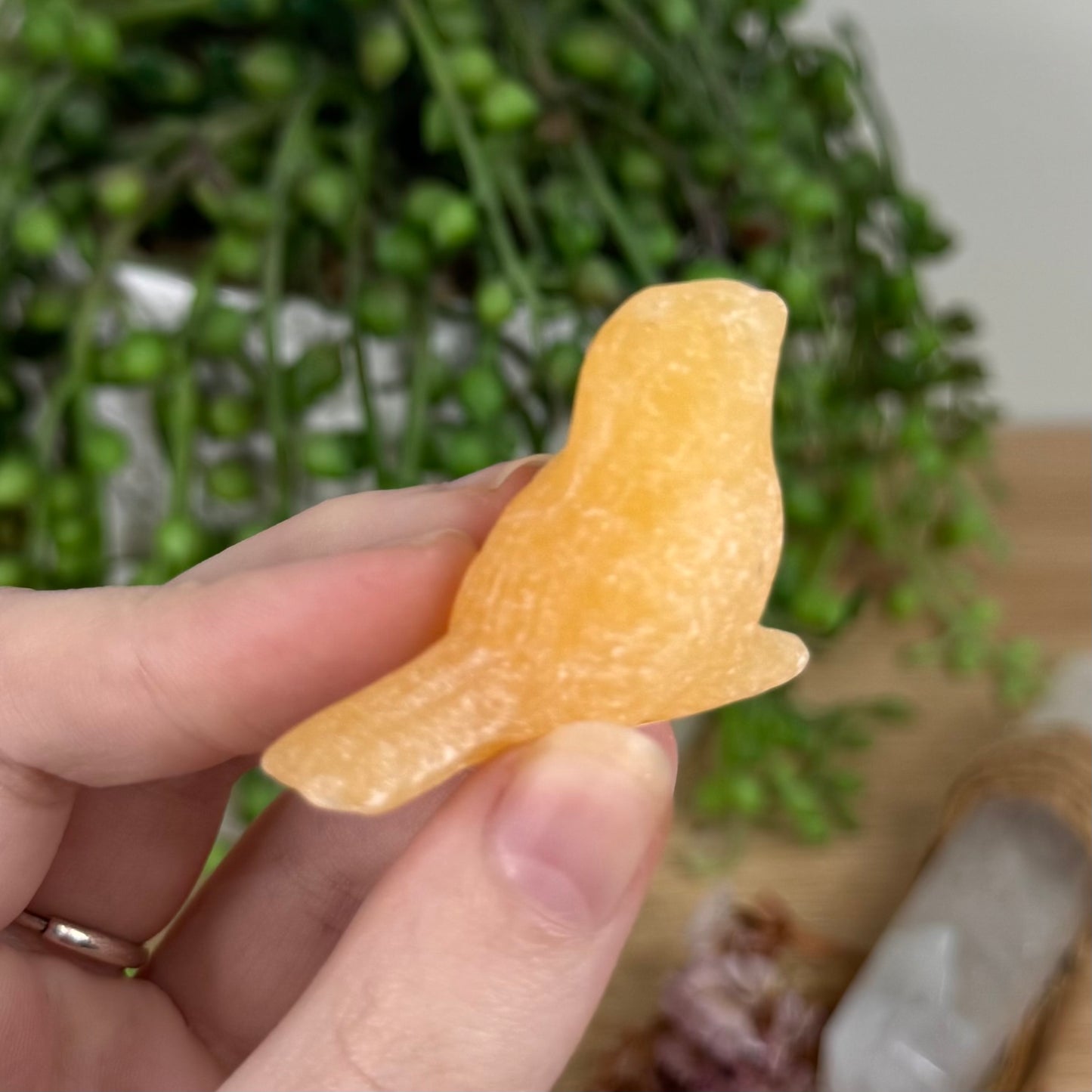 Yellow Calcite Bird (S699) (S698)