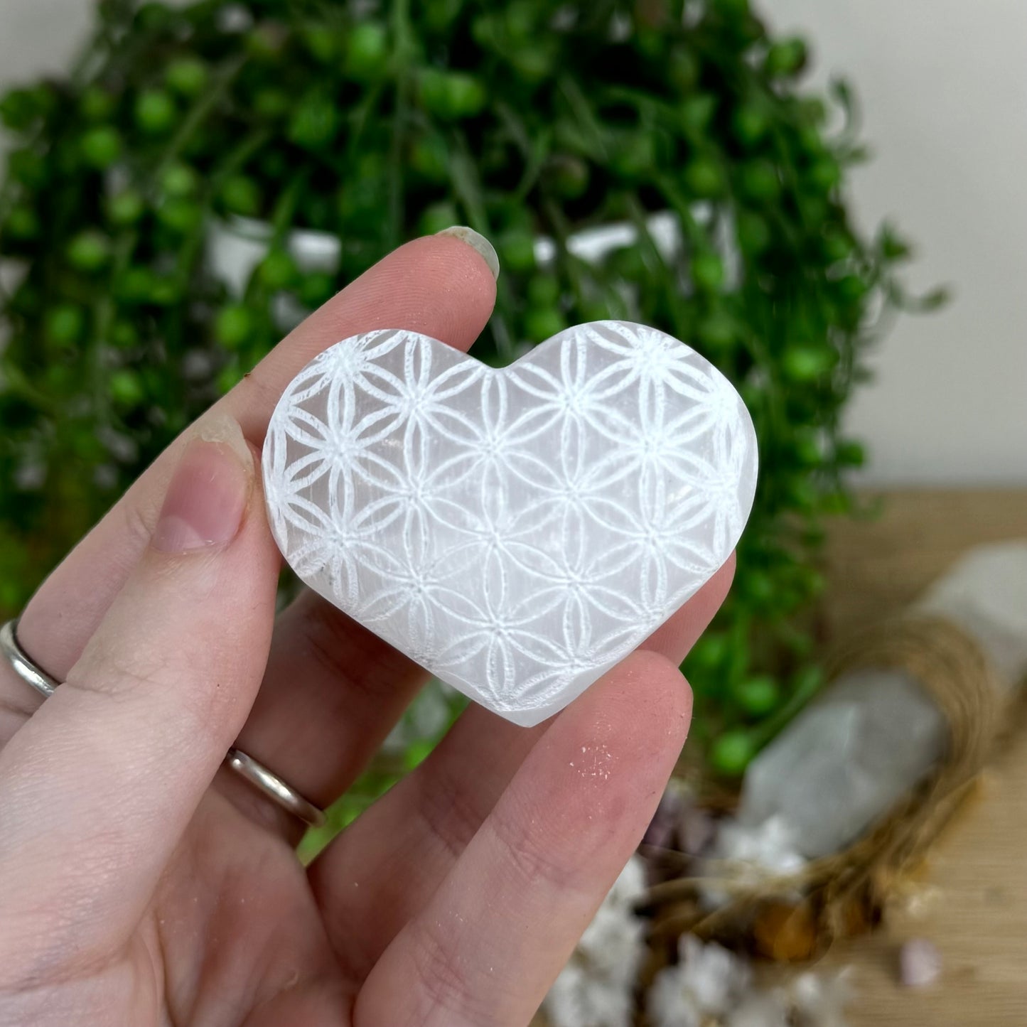 Selenite Heart (O416) (O420) (P95) (P96) (P97) (P98) (P99) (P101) (P102) (P103) (P104) (P105) (P106) (P110) (P112)