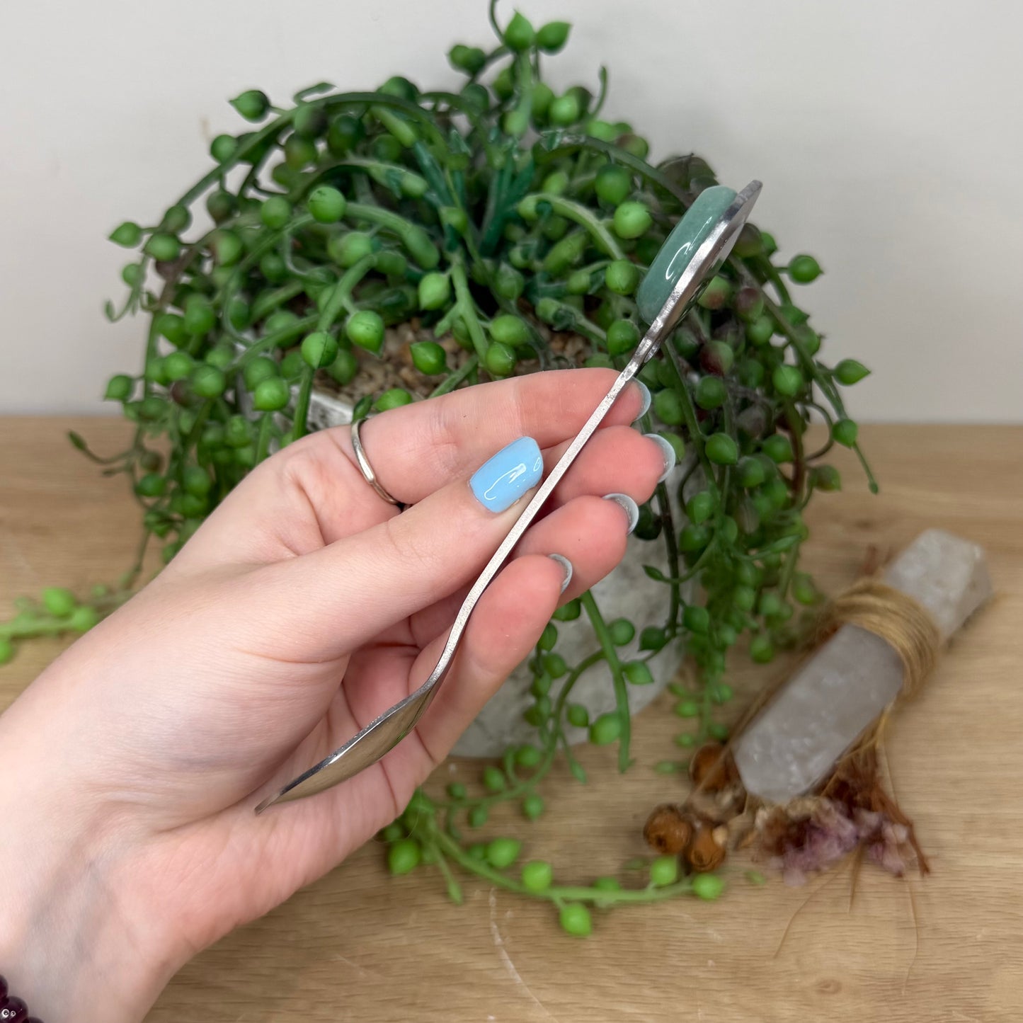Green Aventurine Spoon